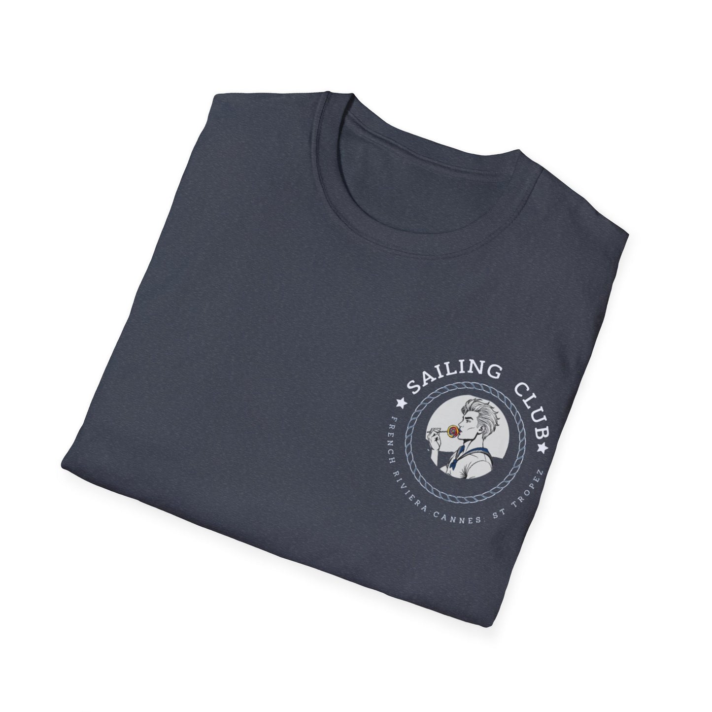 QUEER Sailing Club Unisex Softstyle T-Shirt - Fun Nautical Graphic Tee