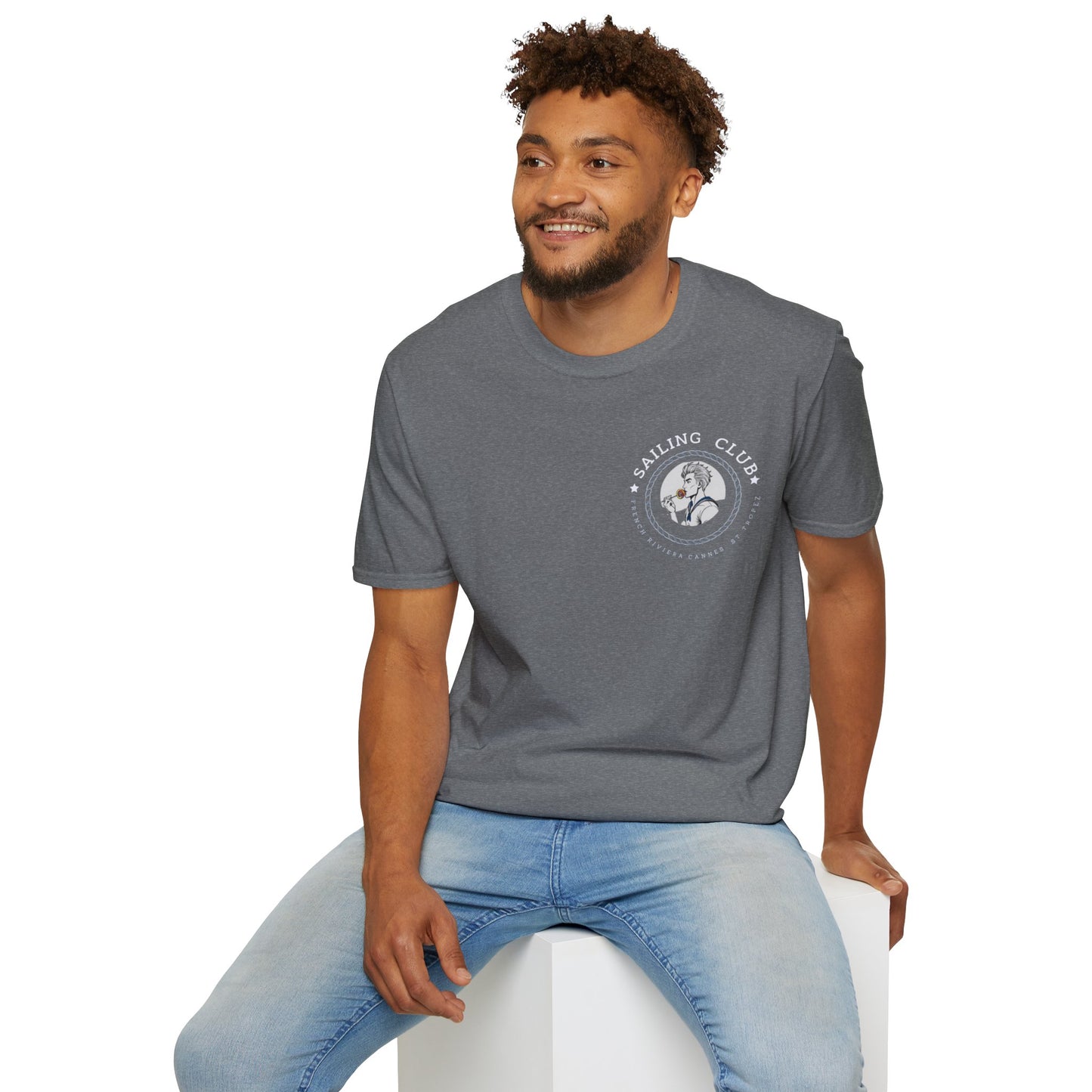 QUEER Sailing Club Unisex Softstyle T-Shirt - Fun Nautical Graphic Tee