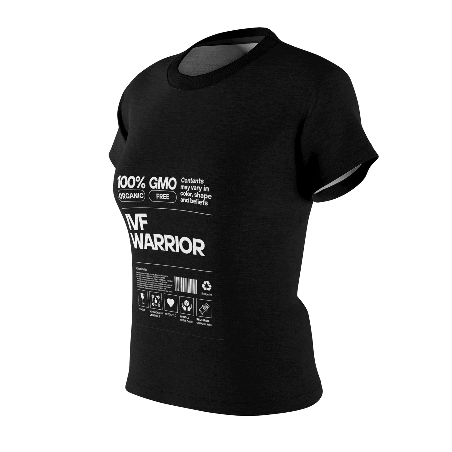 Women's Tee IVF Warrior Apparel, Infertility Awareness T-Shirt, Support Fighting Strong Mom, Fertility Treatment Top, TTC Gift Shirt,