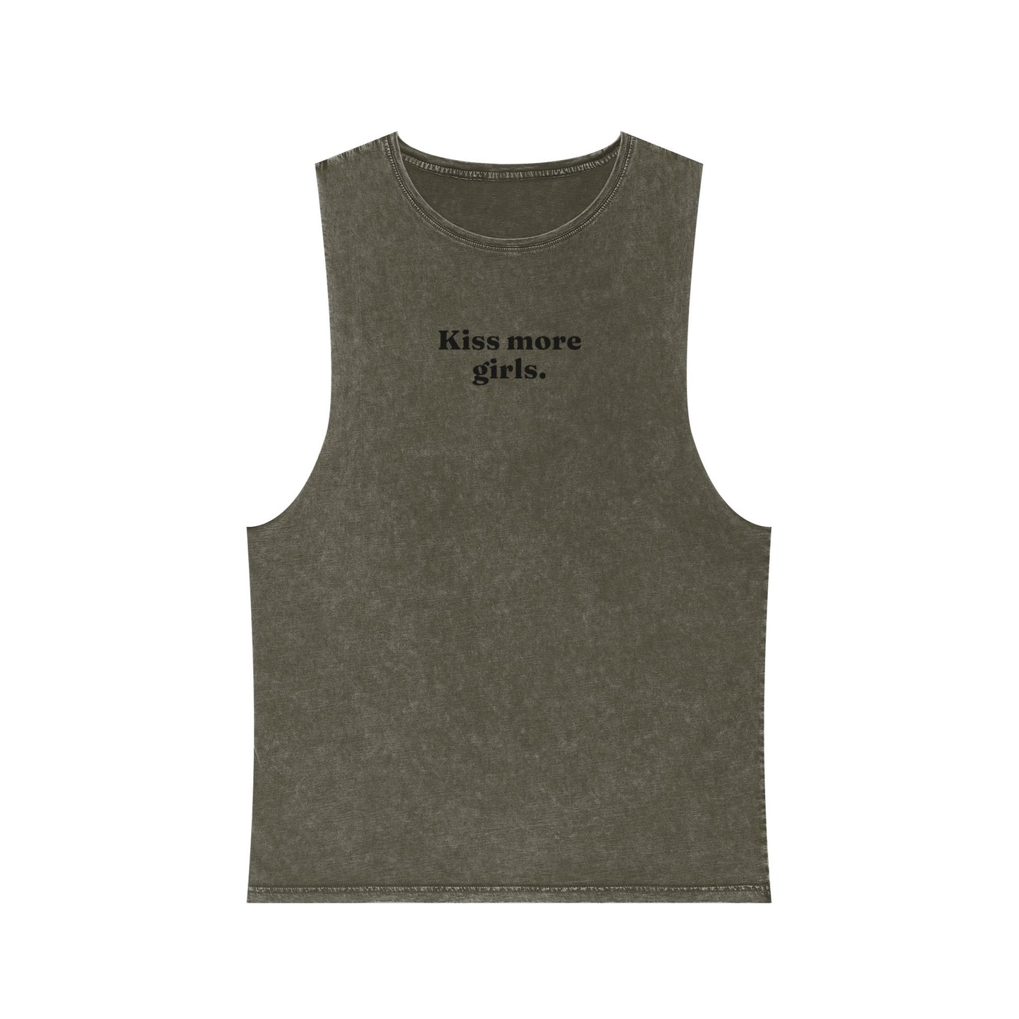 kiss girls lesbian Tank Top - Casual Cool Vibes with 'Stud.' Text Design