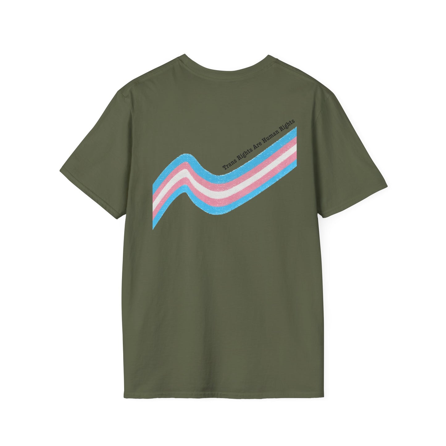 Unisex Softstyle T-Shirt - Trans Rights are Human Rights, Human Rights are Universal, LGBTQ+ Pride, Comfortable Casual Wear