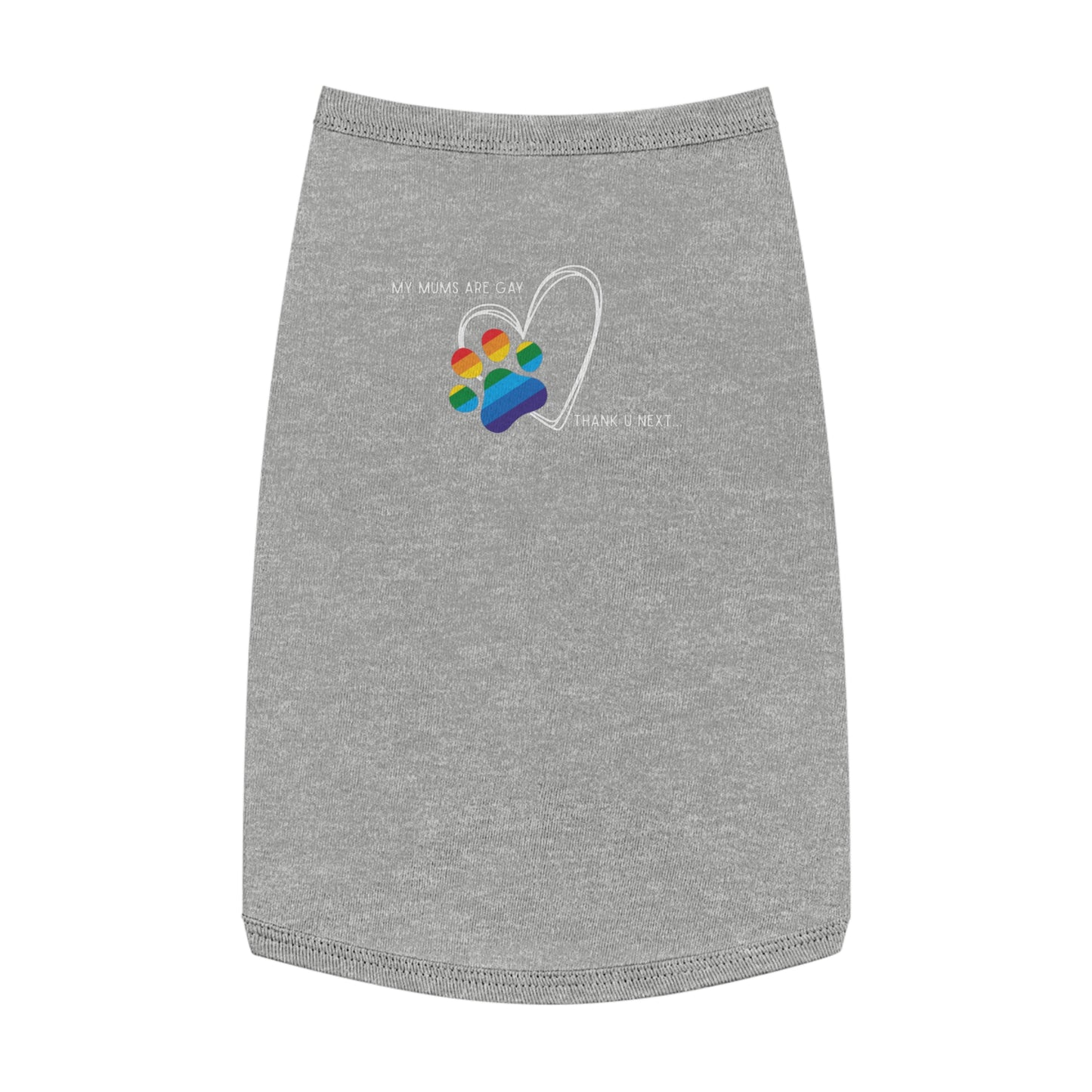 PRIDE Dog Paw Print Pet Tank Top - My Mums Are Gay - LGBTQ+ Pride Apparel