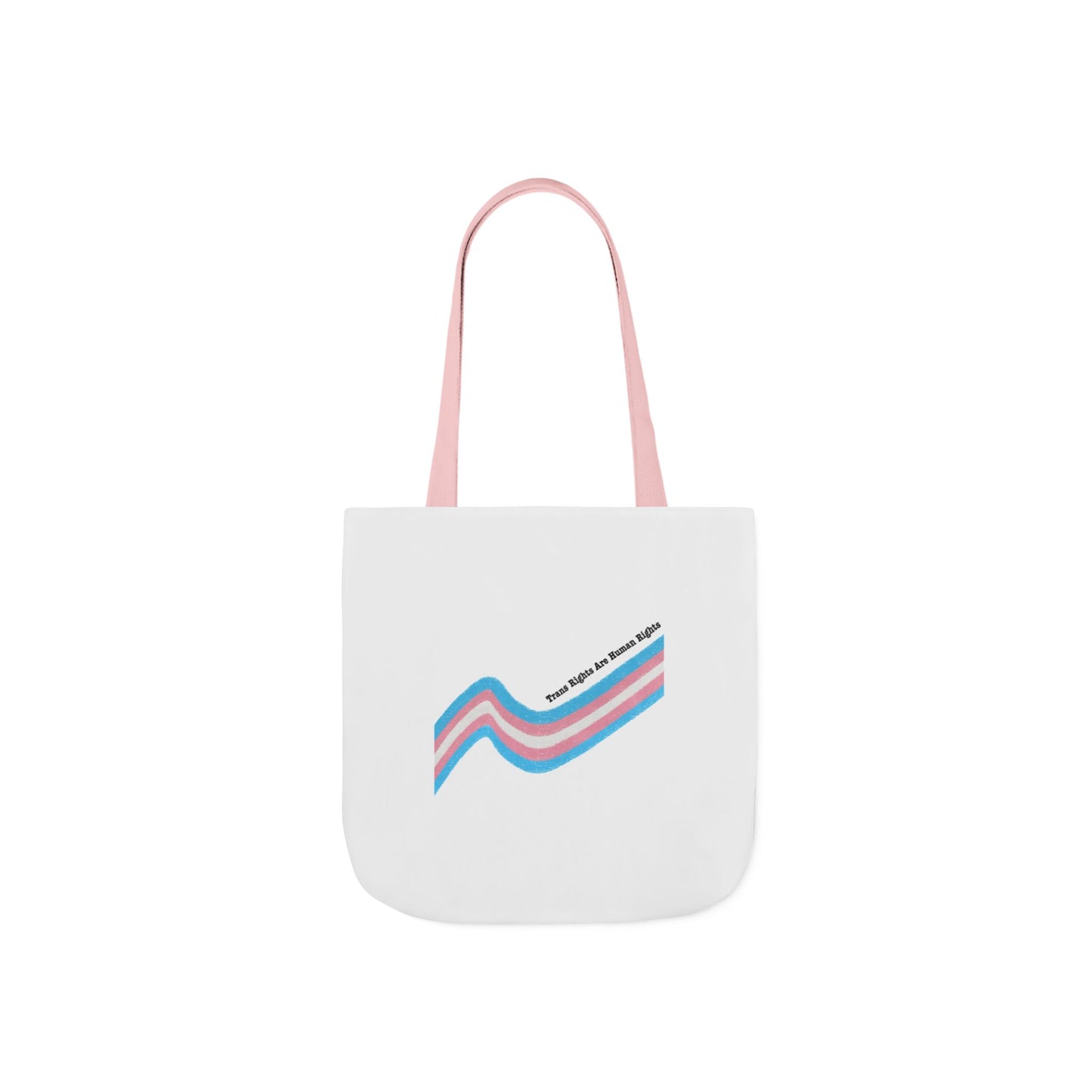 Trans Pride Canvas Tote Bag with 5-Color Straps - Eco-Friendly & Stylish
