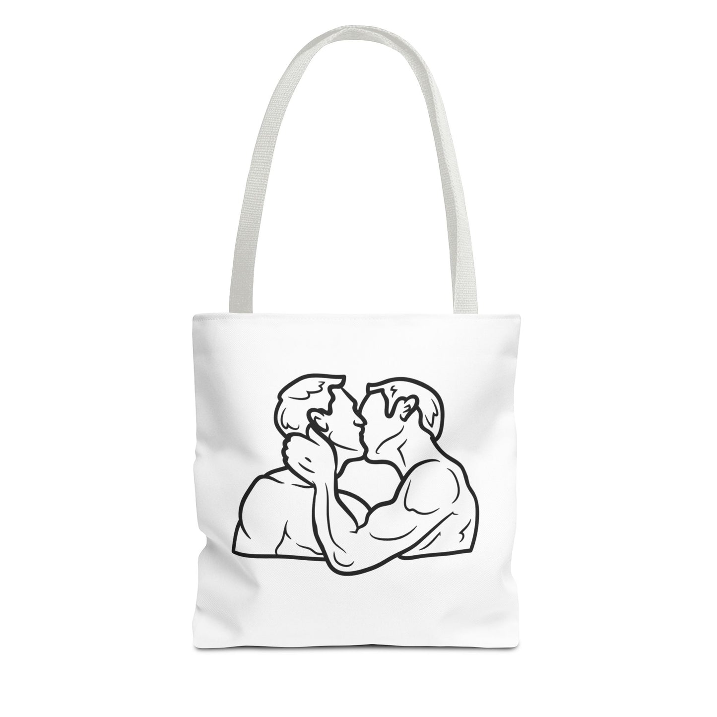 Queer Men Kissing Tote Bag