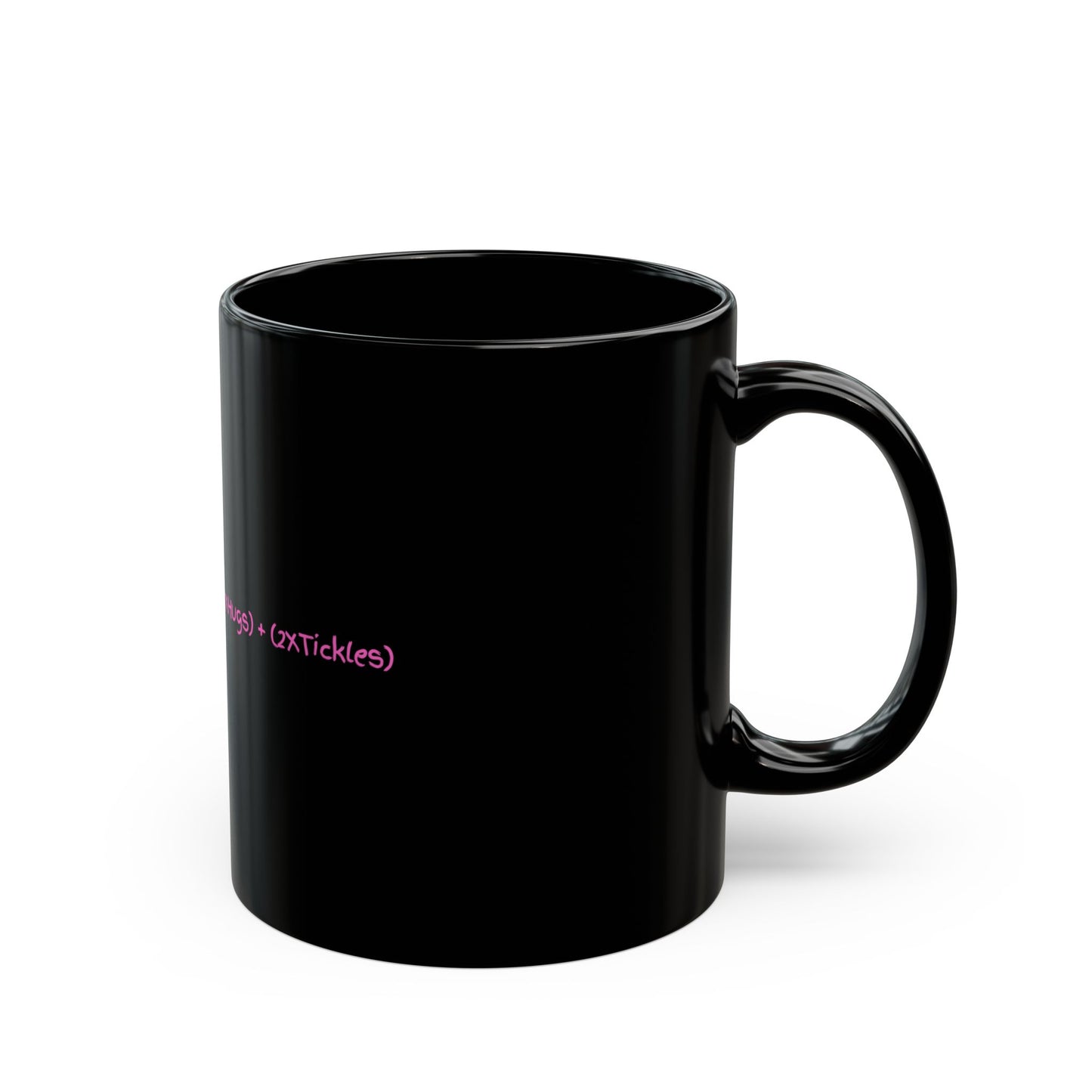 Two Mums LGBTQ Funny Black Mug for 2Mum family Gift for Mother's Day, Cute Coffee Cup, Unique Family Drinkware, Personalized Mug for Parents, Mum's Love
