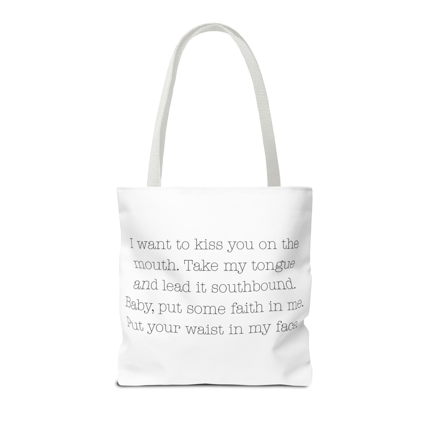 Lesbian Kiss Naughty Lyrics Tote Bag