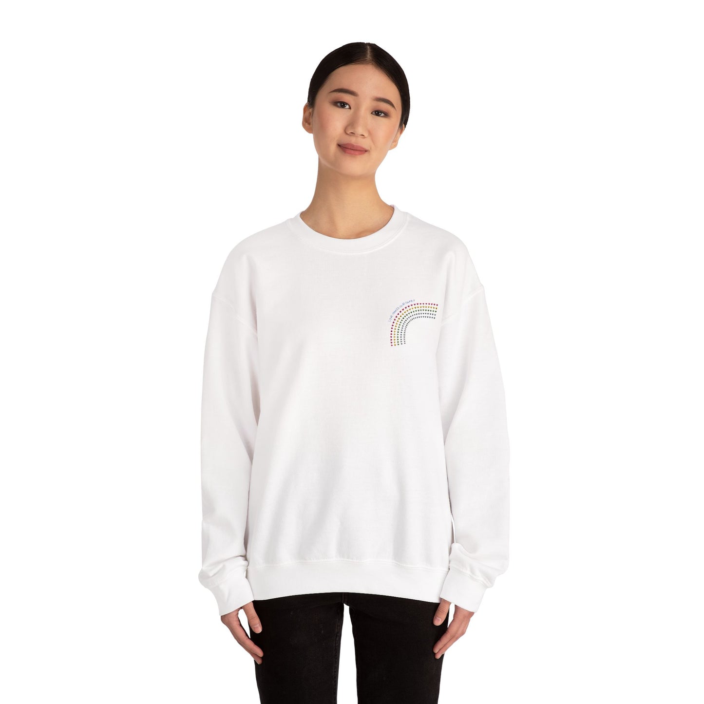 PRIDE LGBTQ+ Family Rainbow Crewneck Sweatshirt - Unisex Style for PRIDE Perfect Gift for Friends, Casual Wear, Cozy Outfit, Summer