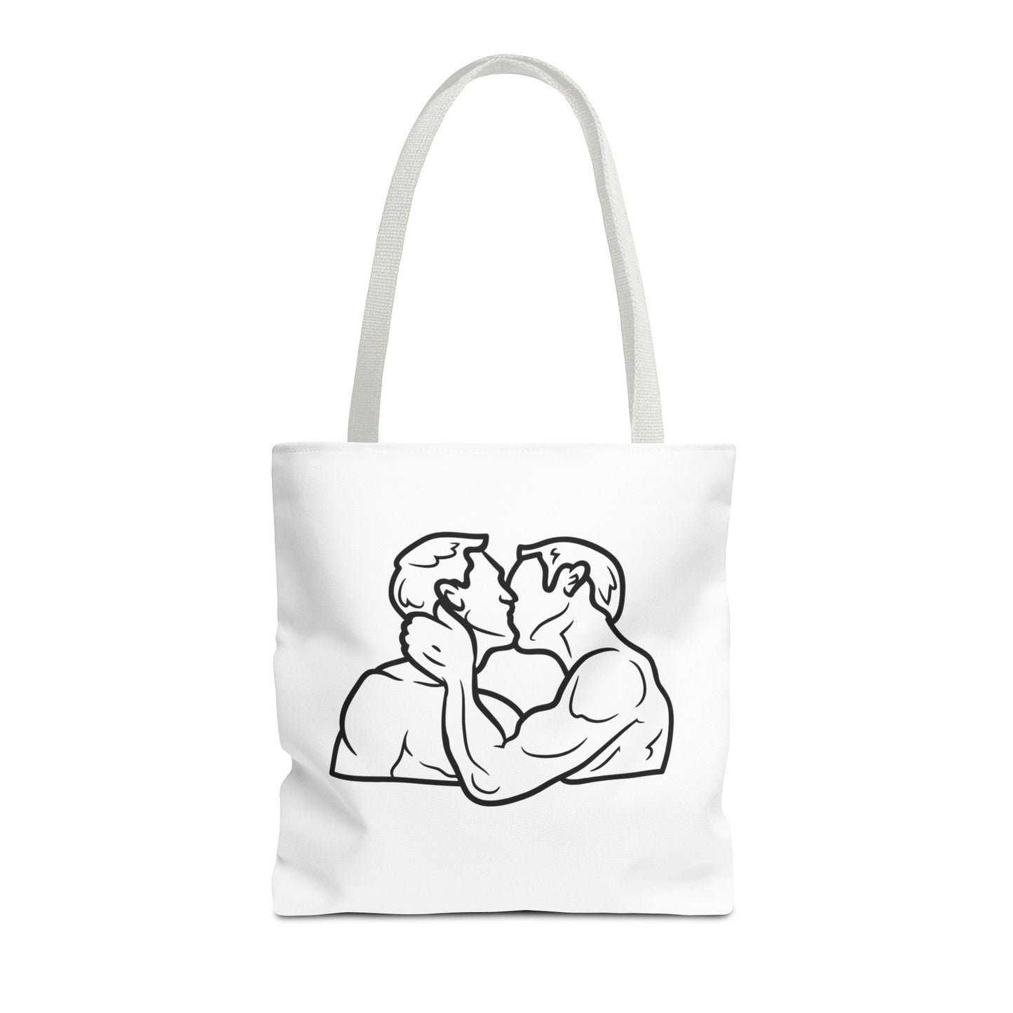 Queer Men Kissing Tote Bag