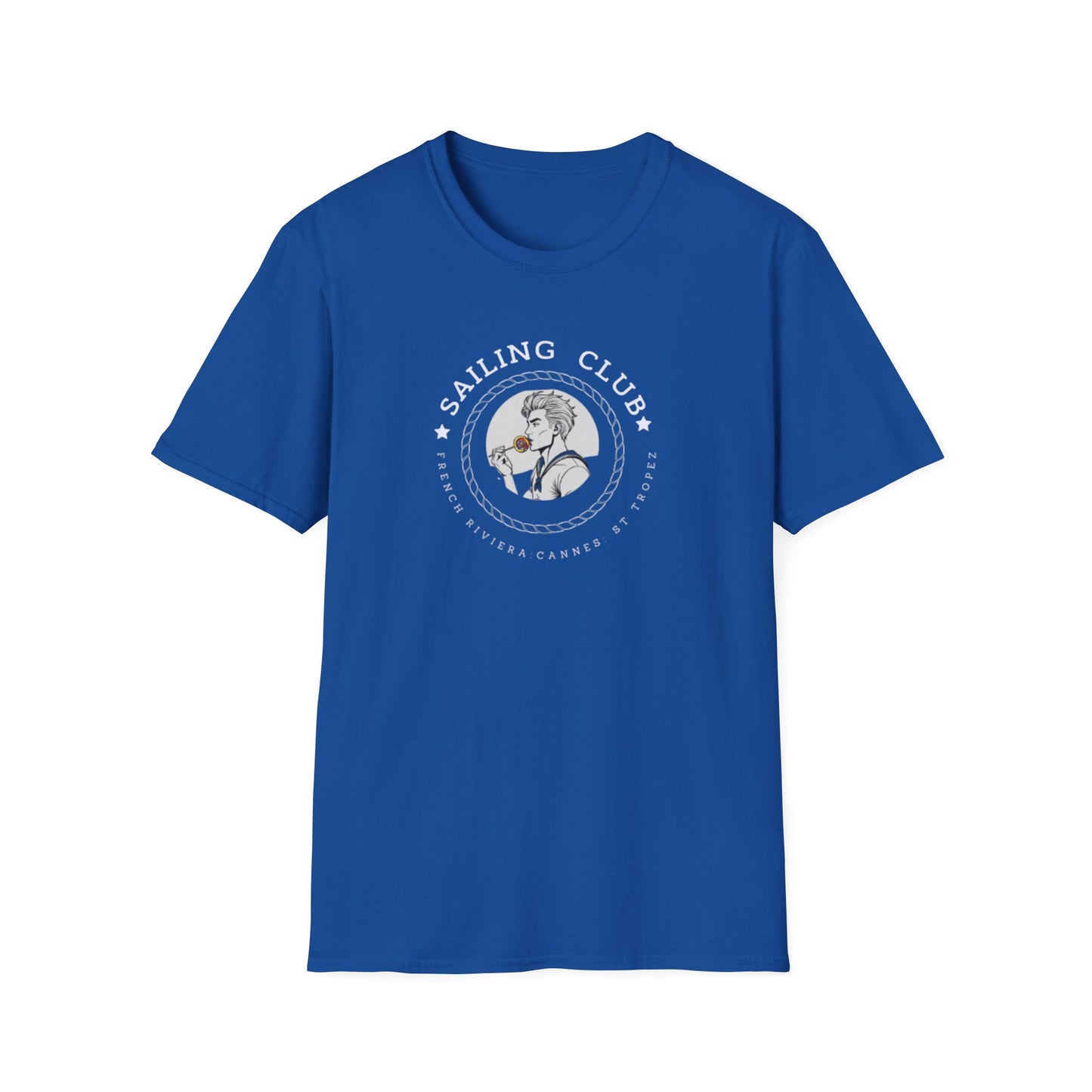 QUEER Sailing Club Unisex Softstyle T-Shirt - Fun Nautical Graphic Tee