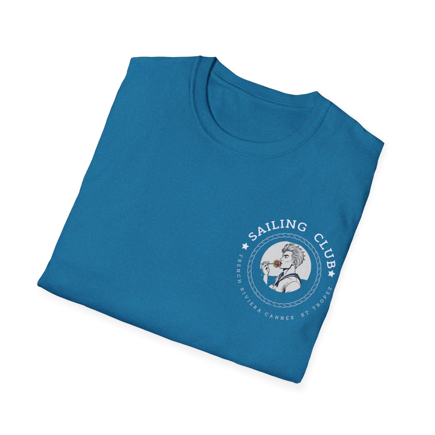 QUEER Sailing Club Unisex Softstyle T-Shirt - Fun Nautical Graphic Tee