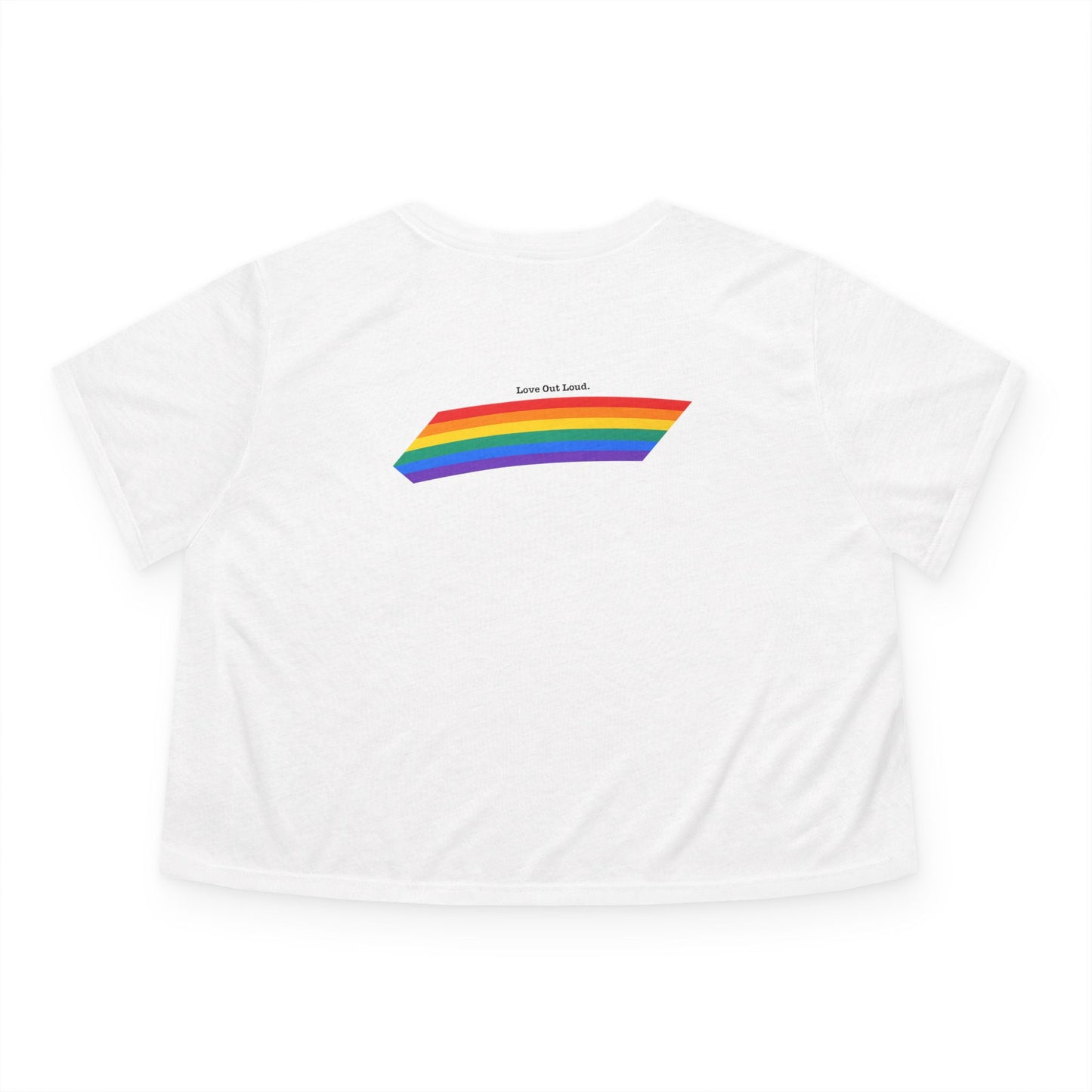 Proud Rainbow Cropped Tee - Flowy LGBT Pride Top