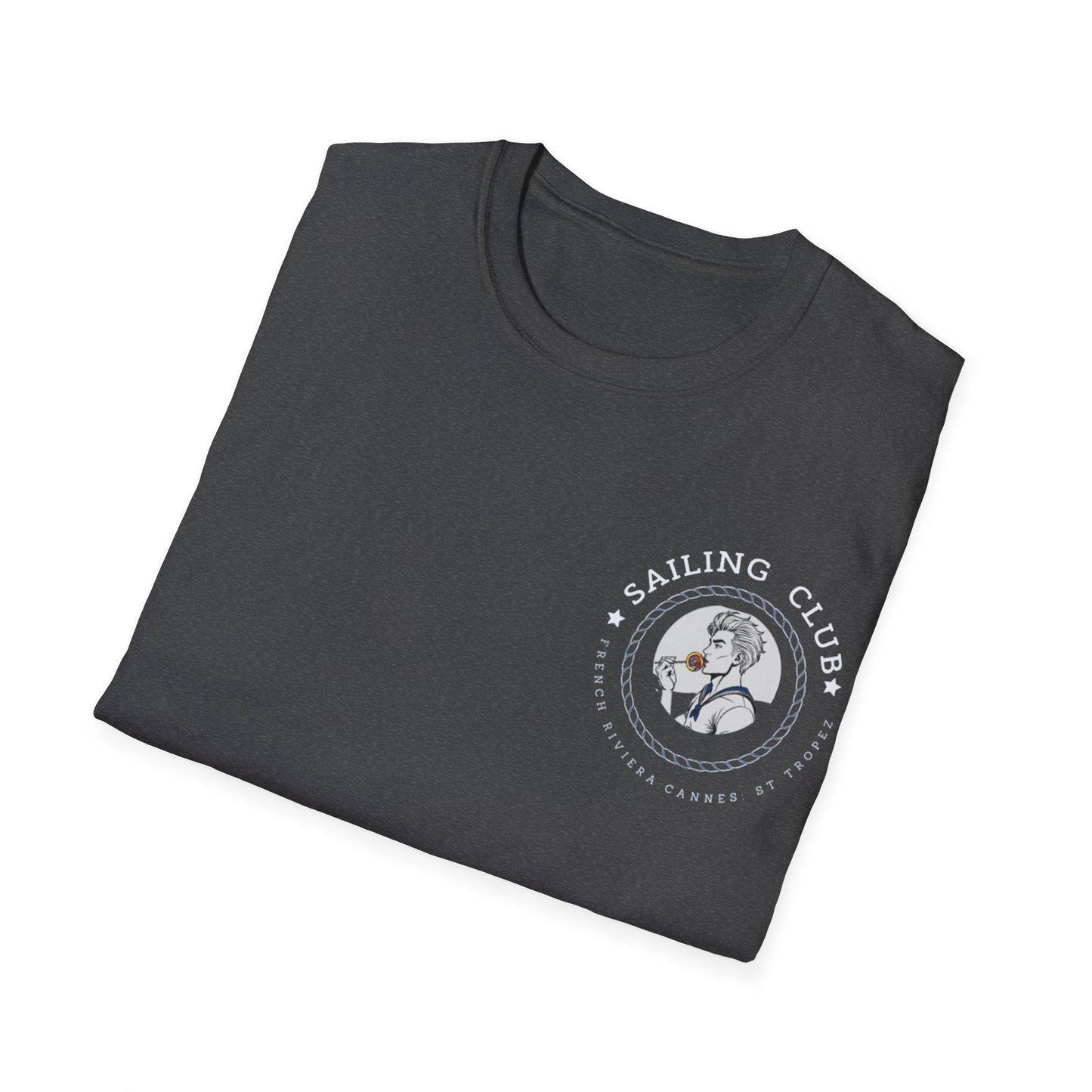 QUEER Sailing Club Unisex Softstyle T-Shirt - Fun Nautical Graphic Tee