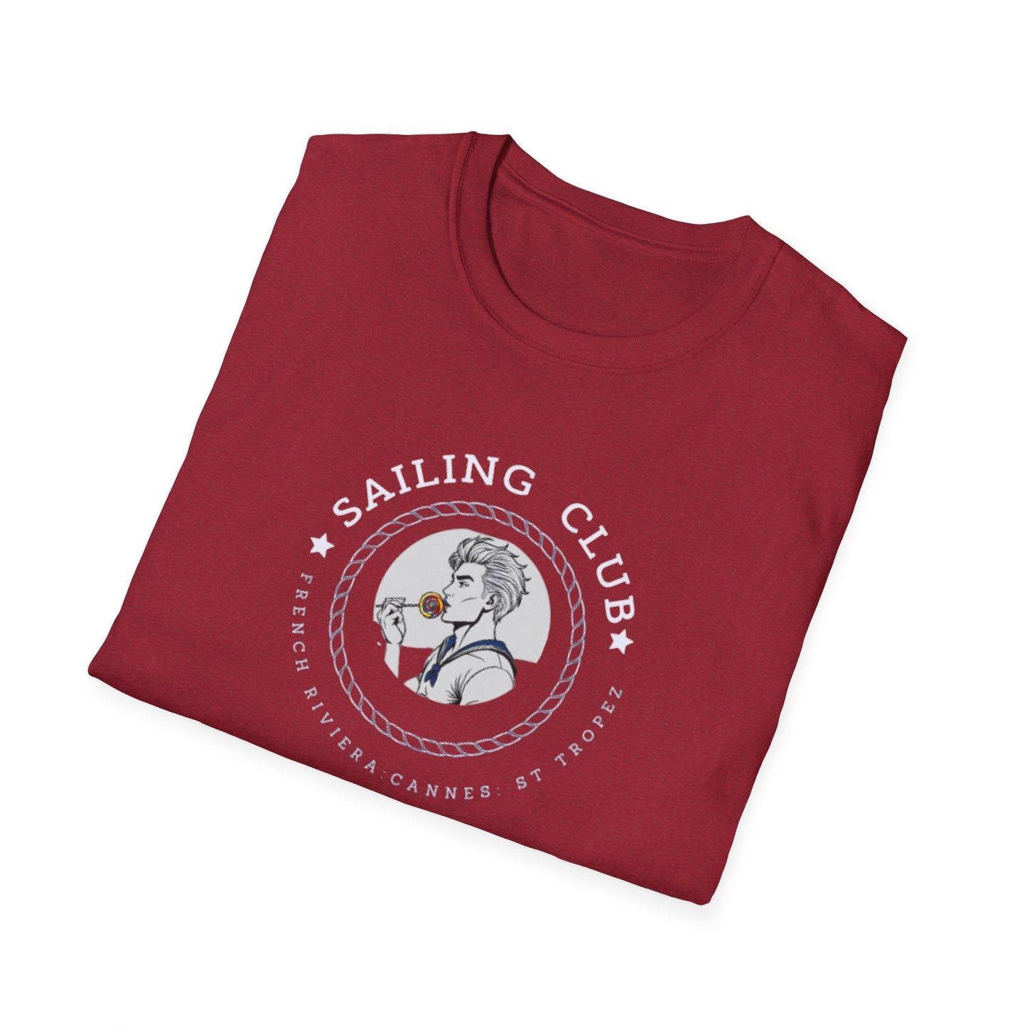 QUEER Sailing Club Unisex Softstyle T-Shirt - Fun Nautical Graphic Tee
