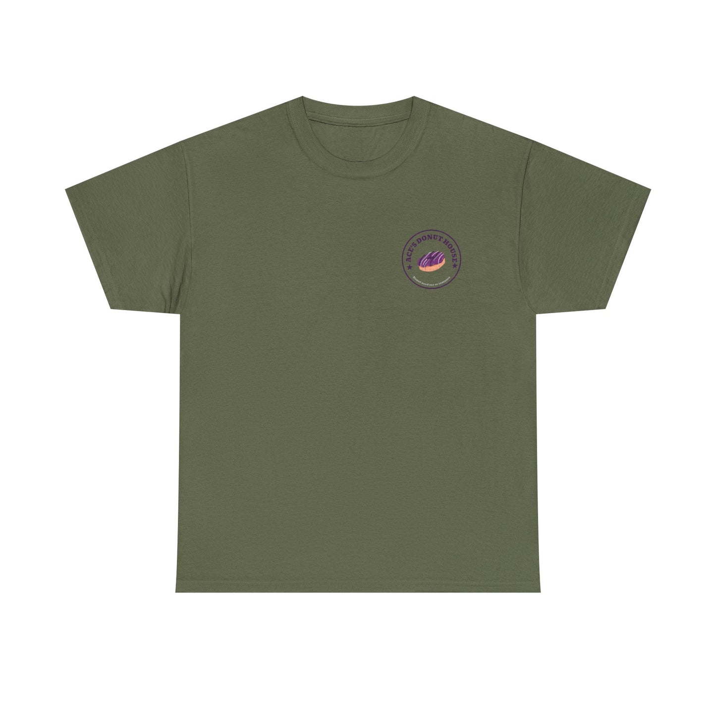 Unisex Heavy Cotton Tee - Ace and Aro fun tee "donut need sex or romance" Casual T-Shirt