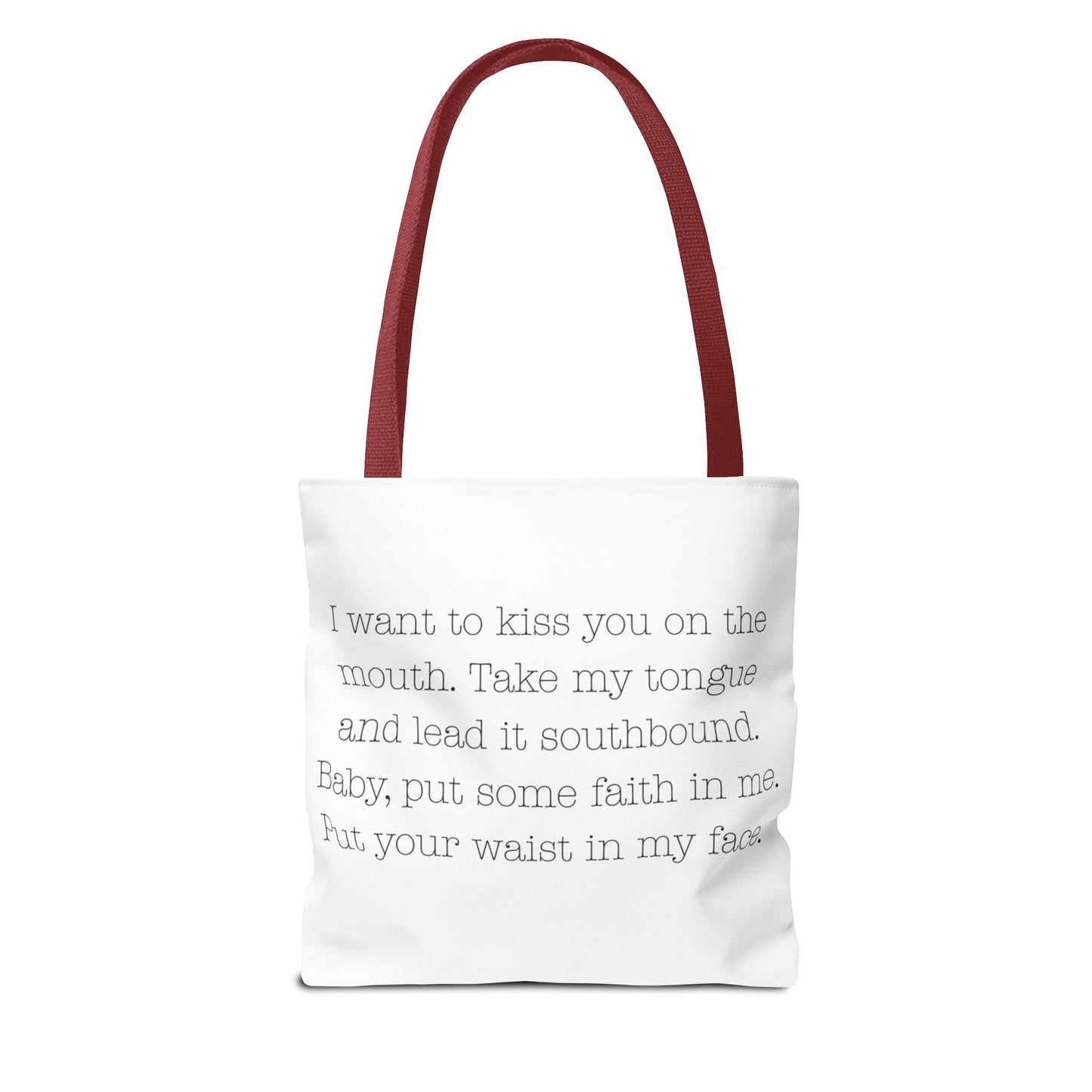 Lesbian Kiss Naughty Lyrics Tote Bag