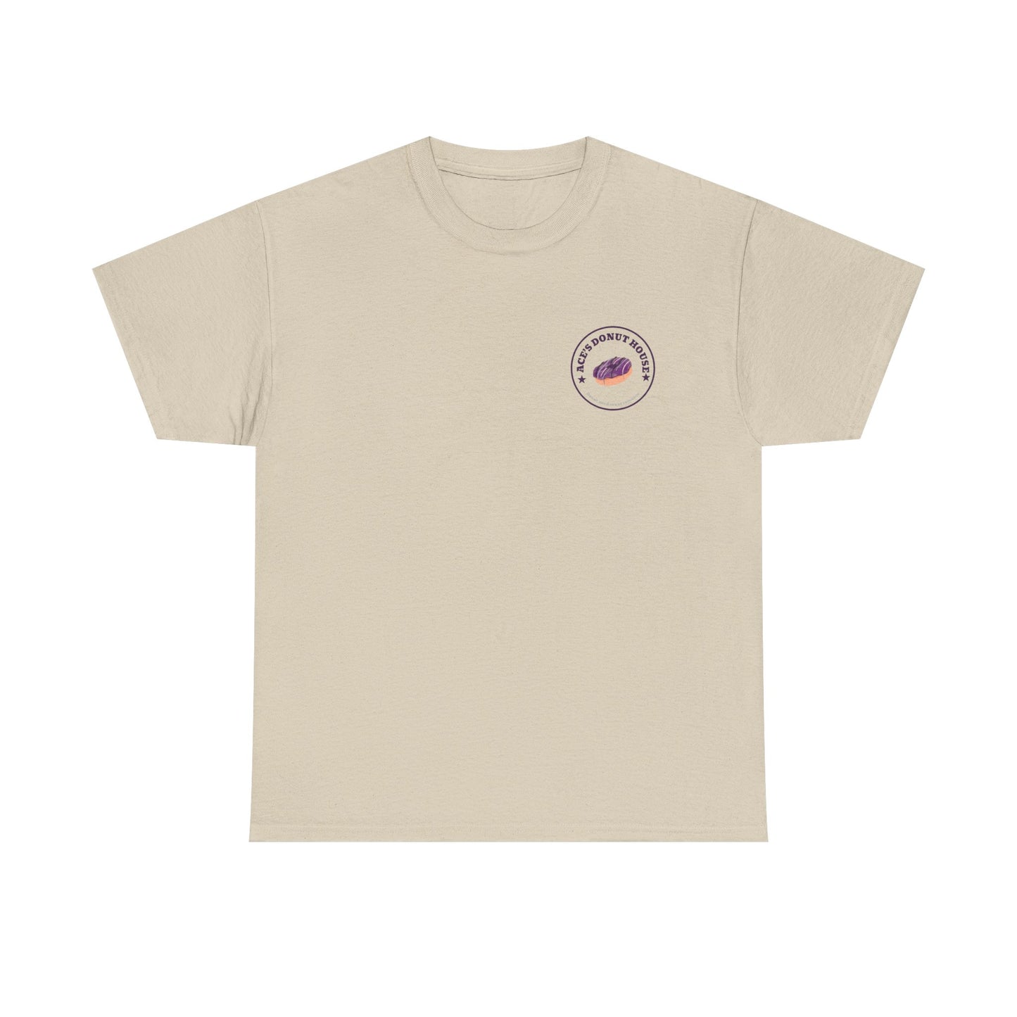 Unisex Heavy Cotton Tee - Ace and Aro fun tee "donut need sex or romance" Casual T-Shirt