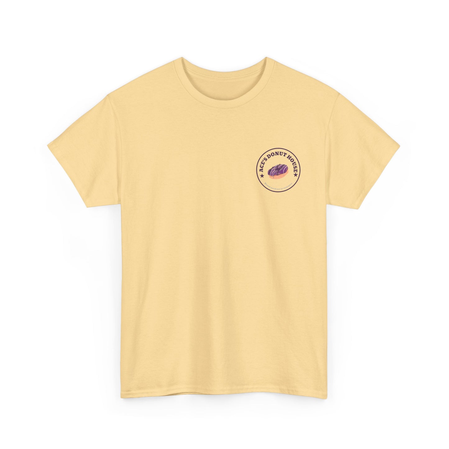 Unisex Heavy Cotton Tee - Ace and Aro fun tee "donut need sex or romance" Casual T-Shirt