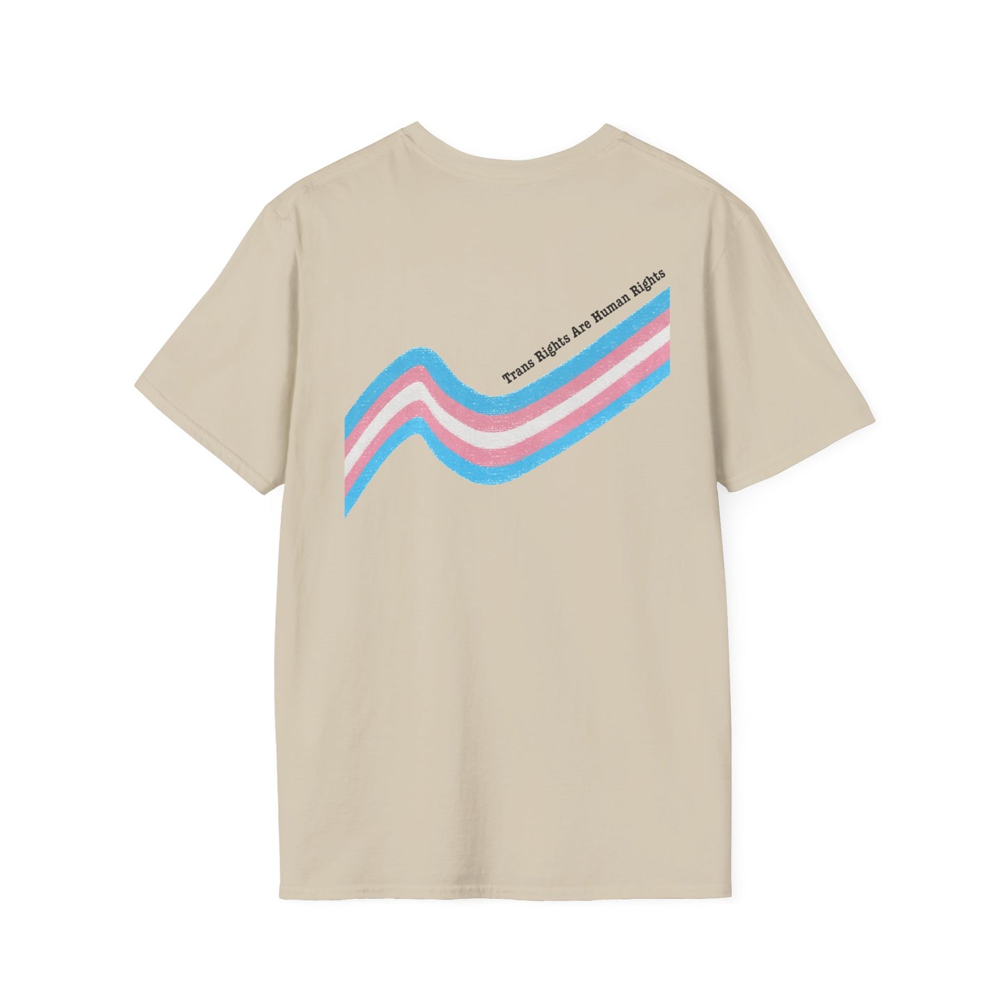 Unisex Softstyle T-Shirt - Trans Rights are Human Rights, Human Rights are Universal, LGBTQ+ Pride, Comfortable Casual Wear
