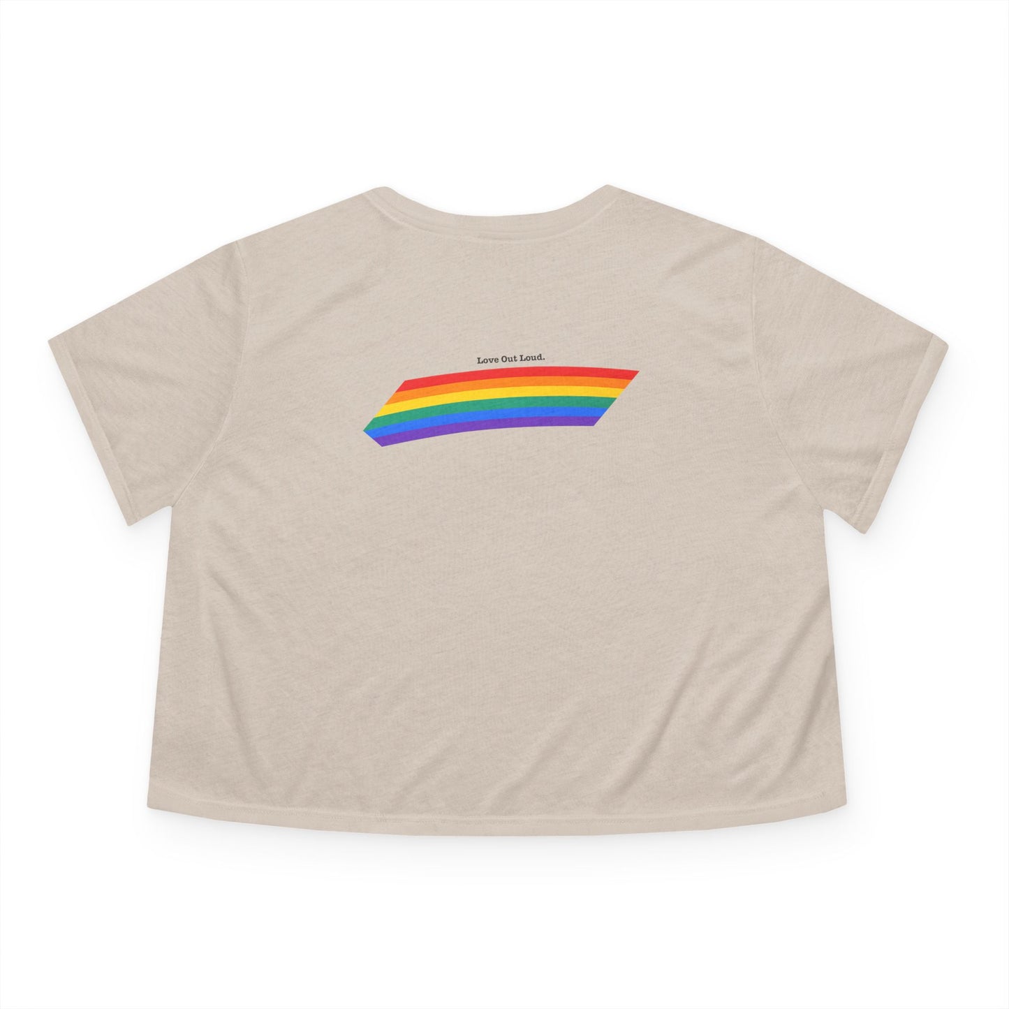 Proud Rainbow Cropped Tee - Flowy LGBT Pride Top