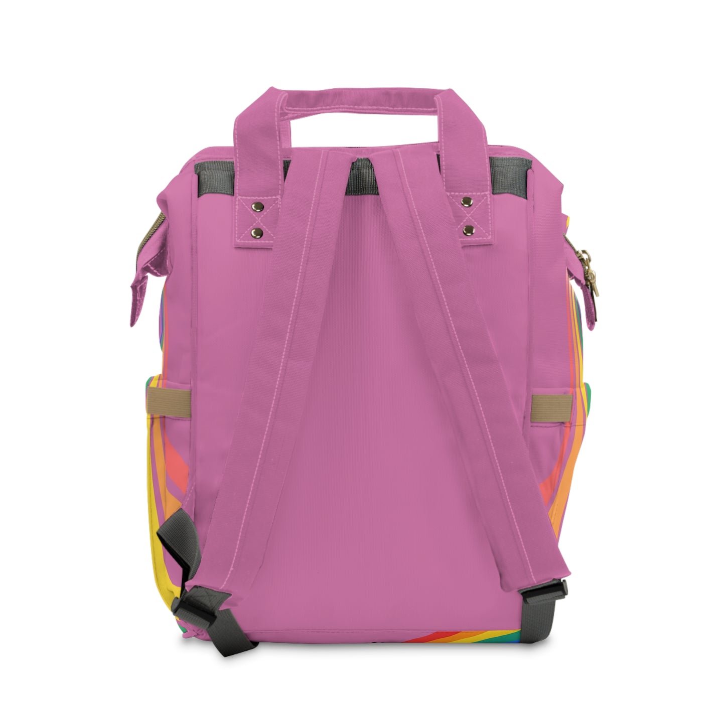 Gay Mum Diaper Backpack with Fun Warning Design