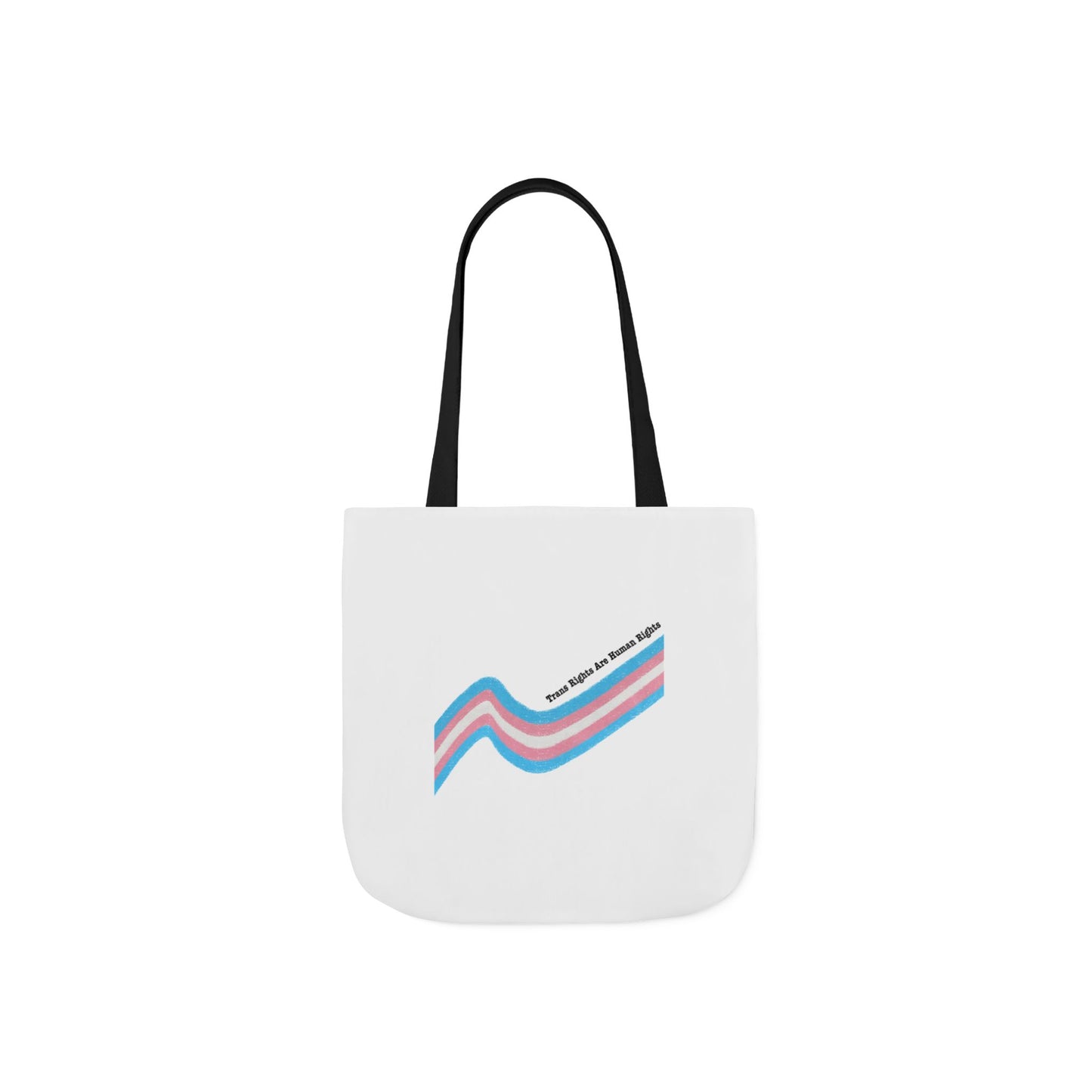 Trans Pride Canvas Tote Bag with 5-Color Straps - Eco-Friendly & Stylish