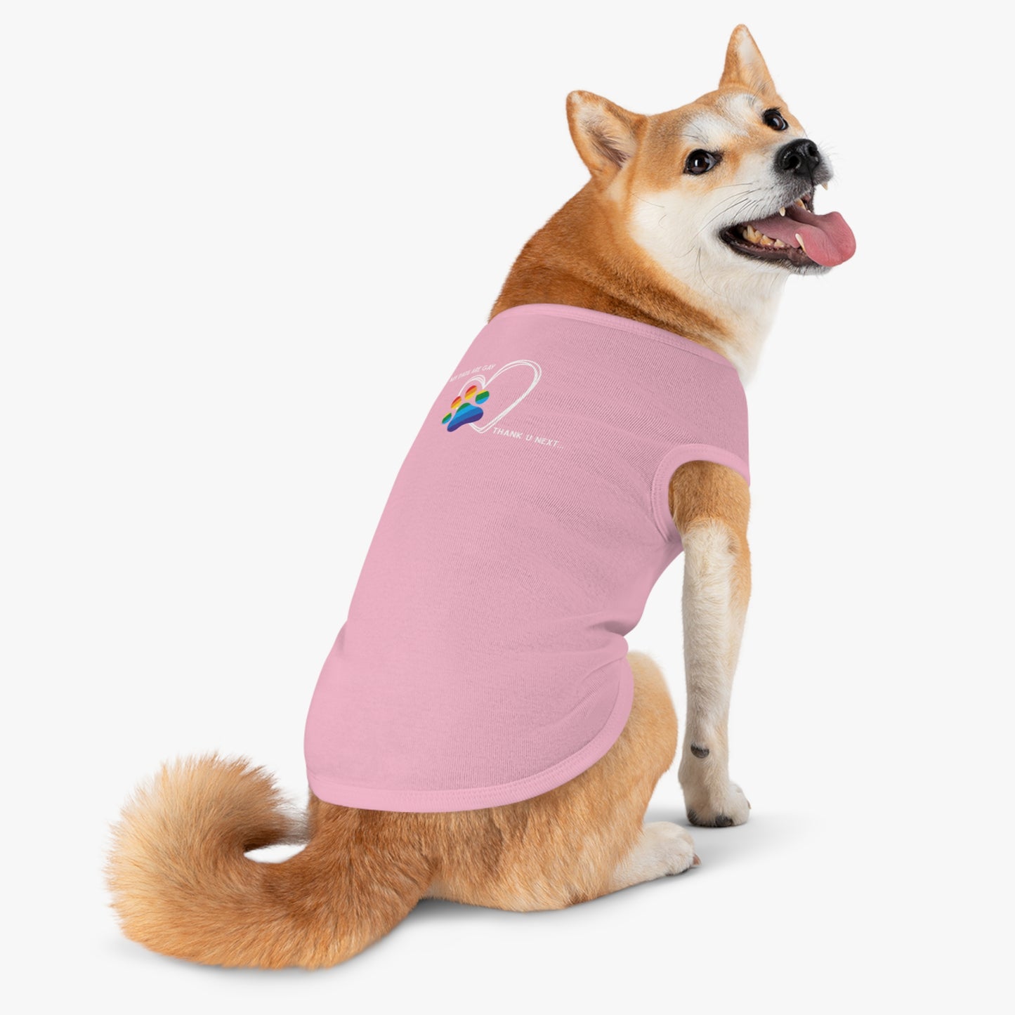 PRIDE Dog Paw Print Pet Tank Top - My Dad's Are Gay - LGBTQ+ Pride Apparel