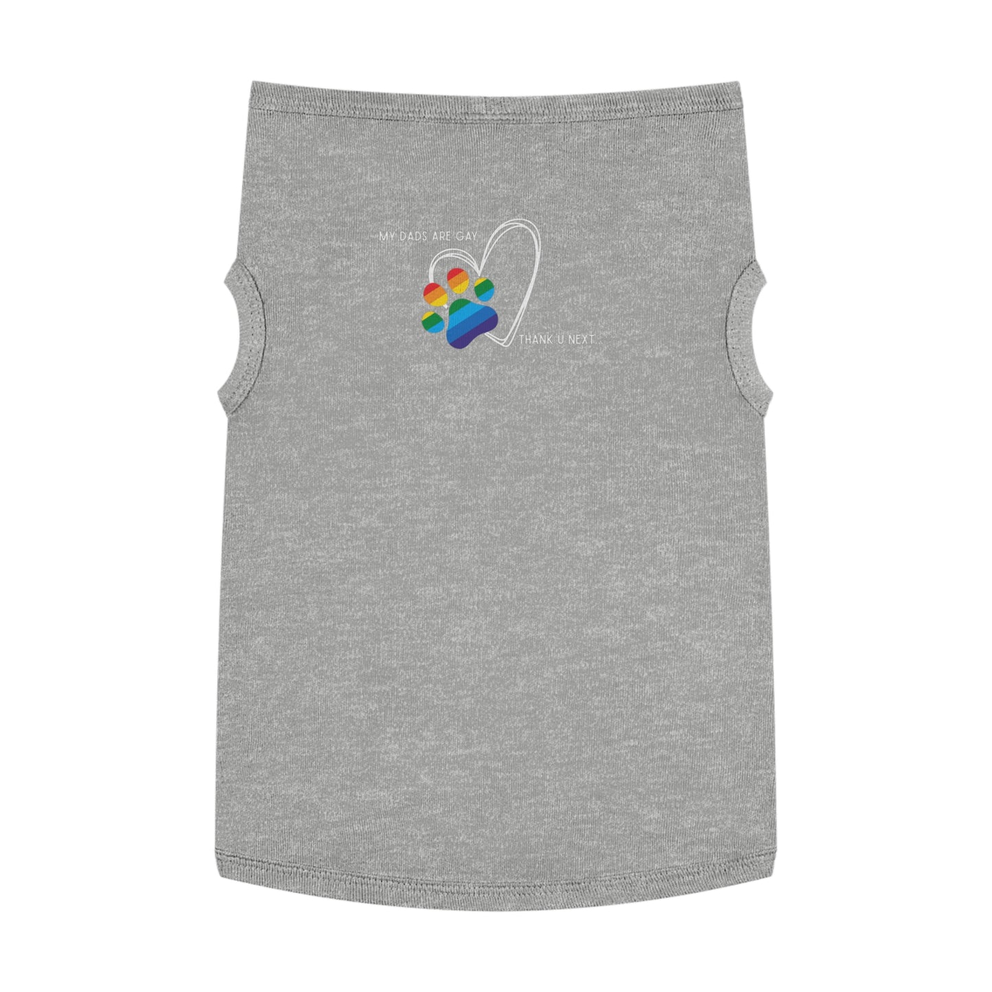 PRIDE Dog Paw Print Pet Tank Top - My Dad's Are Gay - LGBTQ+ Pride Apparel