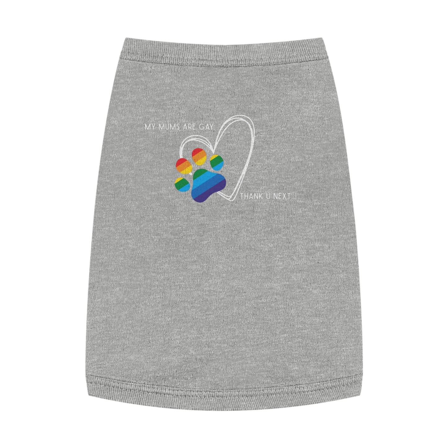 PRIDE Dog Paw Print Pet Tank Top - My Mums Are Gay - LGBTQ+ Pride Apparel