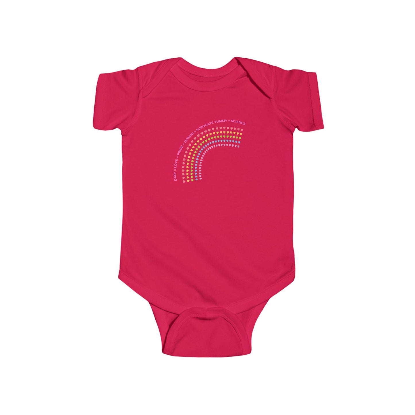 PRIDE Family Two Dads LGBTQ+ Onesie, Baby Shower Gift, Fun Babywear, Adorable Infant Apparel, Perfect for Celebrations