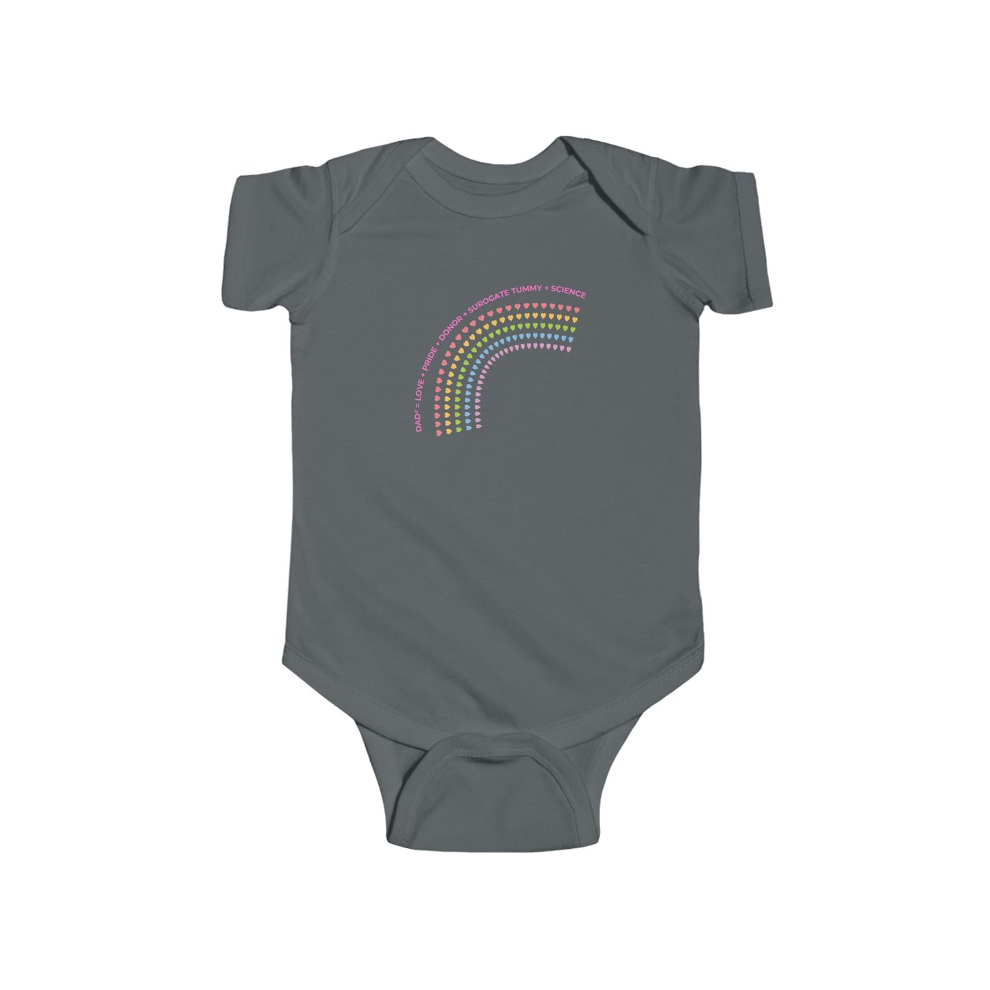 PRIDE Family Two Dads LGBTQ+ Onesie, Baby Shower Gift, Fun Babywear, Adorable Infant Apparel, Perfect for Celebrations