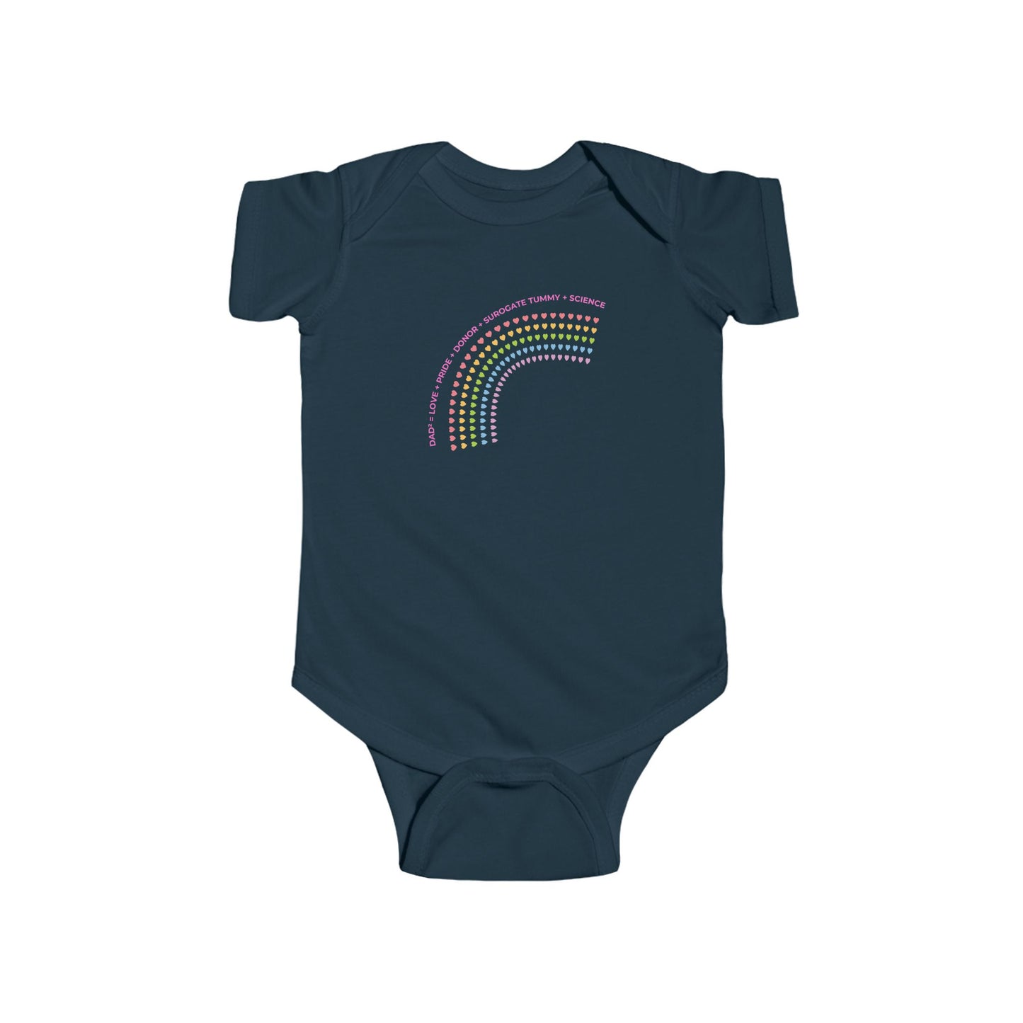 PRIDE Family Two Dads LGBTQ+ Onesie, Baby Shower Gift, Fun Babywear, Adorable Infant Apparel, Perfect for Celebrations