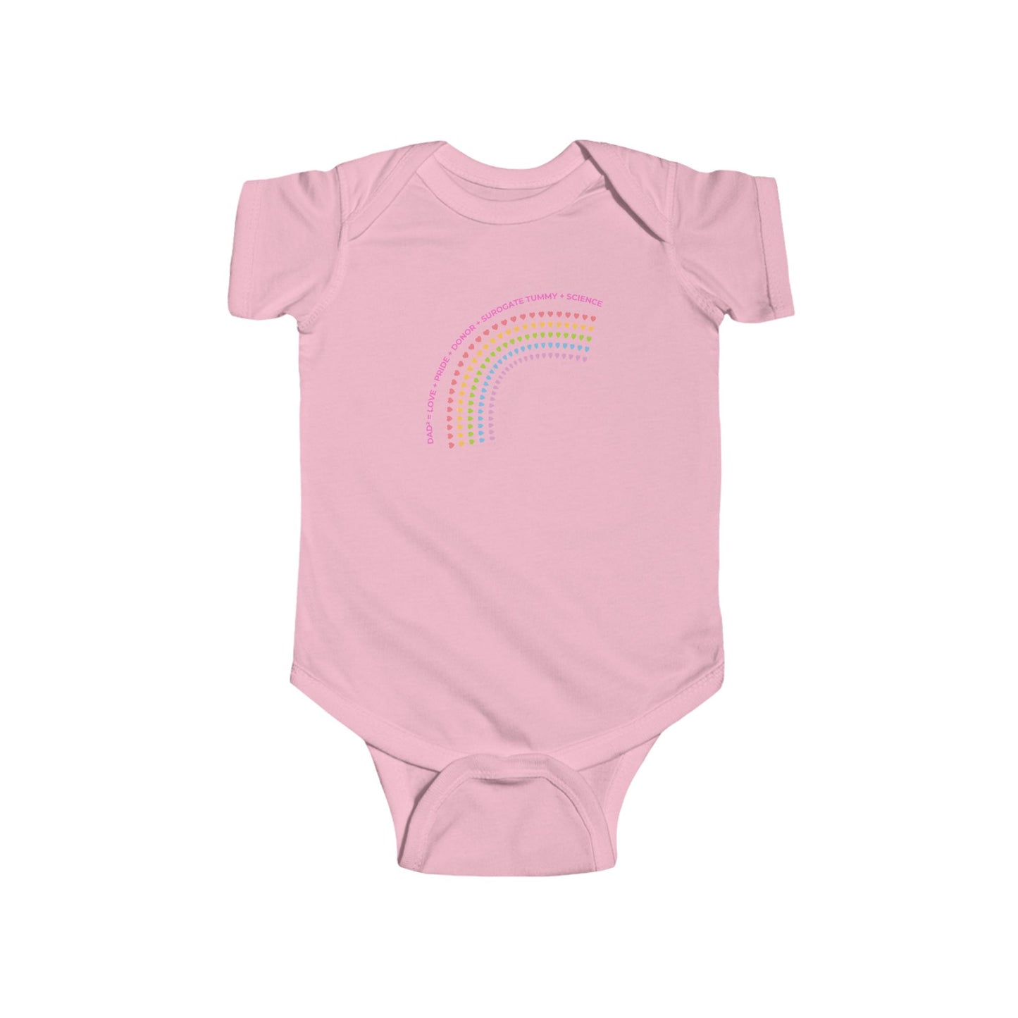PRIDE Family Two Dads LGBTQ+ Onesie, Baby Shower Gift, Fun Babywear, Adorable Infant Apparel, Perfect for Celebrations