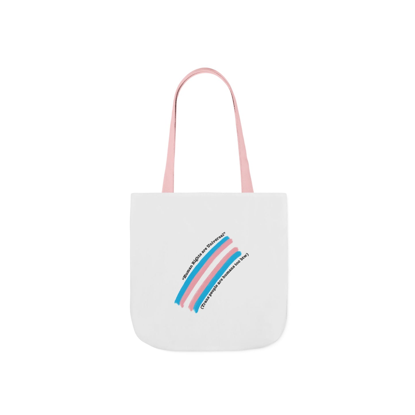 Trans Pride Canvas Tote Bag with 5-Color Straps - Eco-Friendly & Stylish