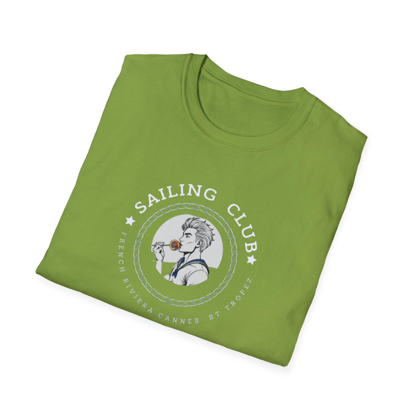 QUEER Sailing Club Unisex Softstyle T-Shirt - Fun Nautical Graphic Tee