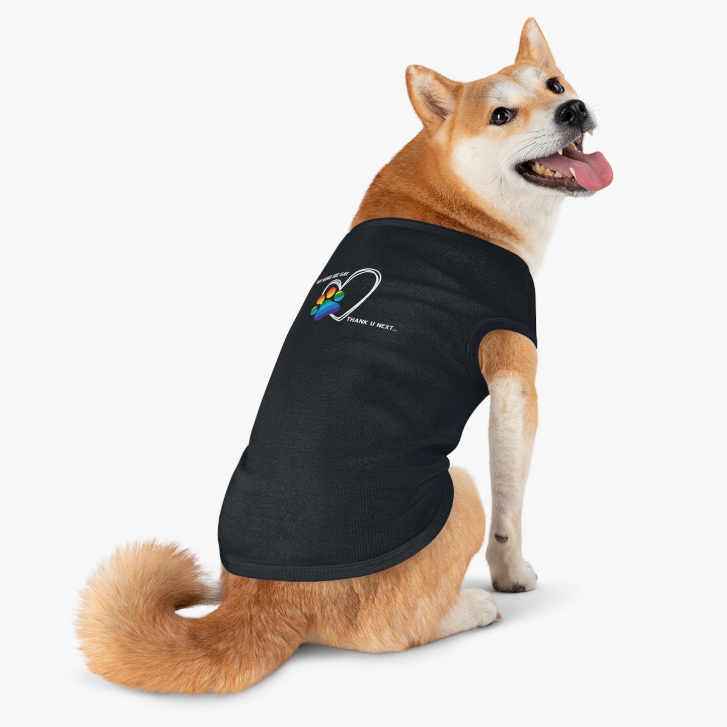 PRIDE Dog Paw Print Pet Tank Top - My Mums Are Gay - LGBTQ+ Pride Apparel