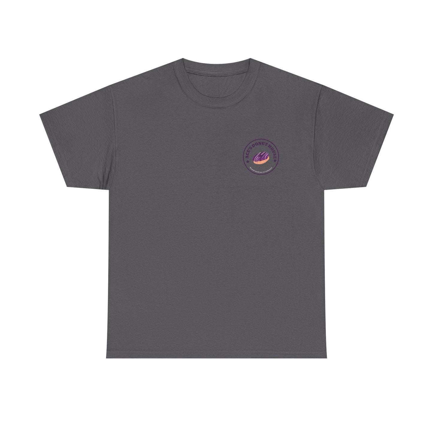 Unisex Heavy Cotton Tee - Ace and Aro fun tee "donut need sex or romance" Casual T-Shirt
