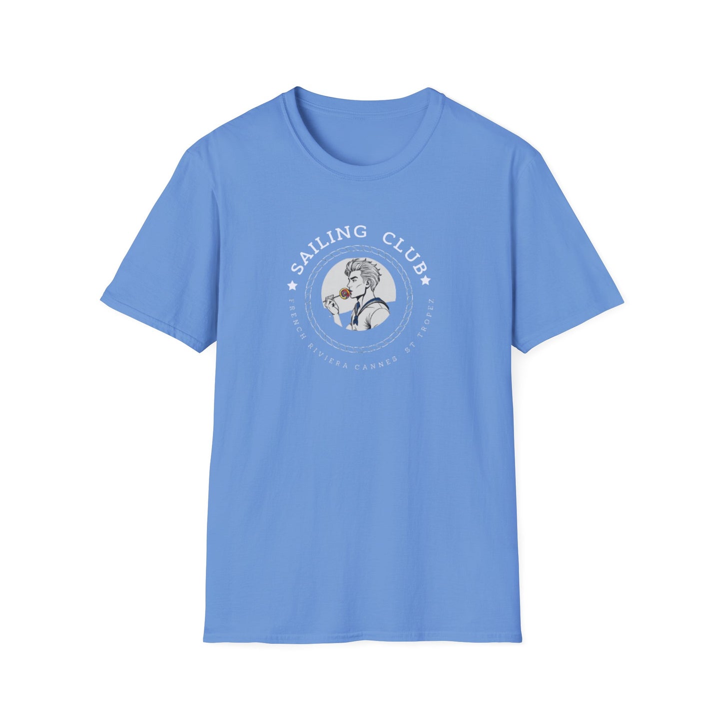 QUEER Sailing Club Unisex Softstyle T-Shirt - Fun Nautical Graphic Tee