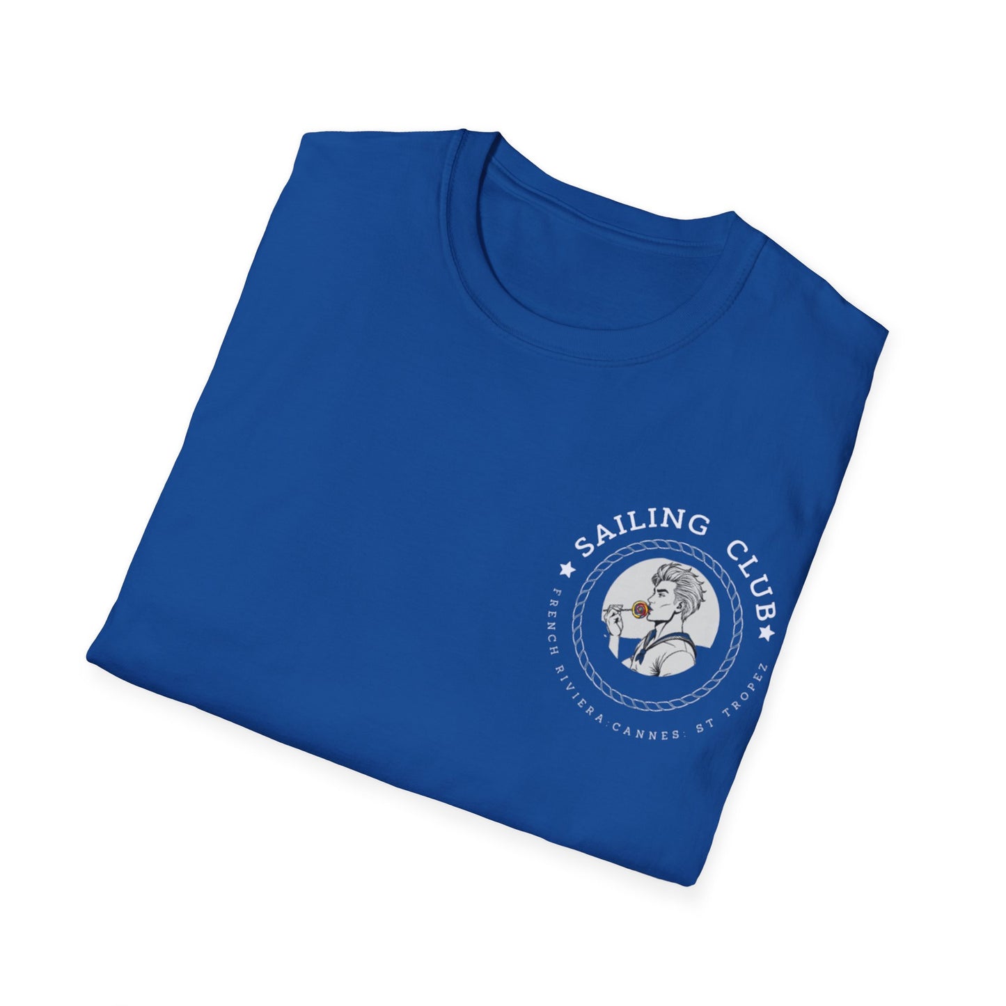 QUEER Sailing Club Unisex Softstyle T-Shirt - Fun Nautical Graphic Tee