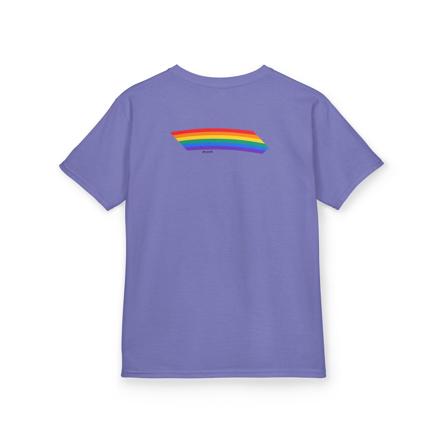Kids Rainbow Graphic Tee - "Love out Loud" Design pride