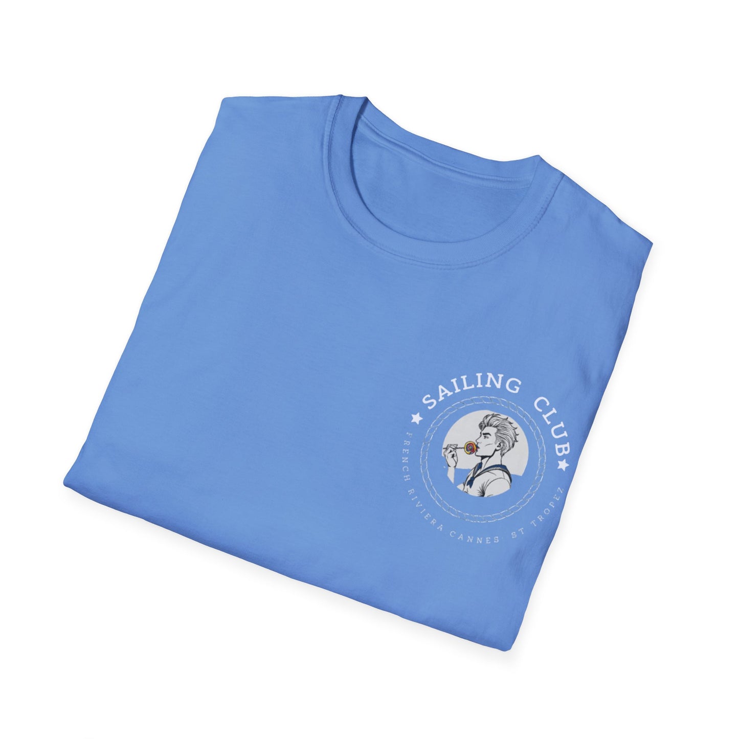 QUEER Sailing Club Unisex Softstyle T-Shirt - Fun Nautical Graphic Tee