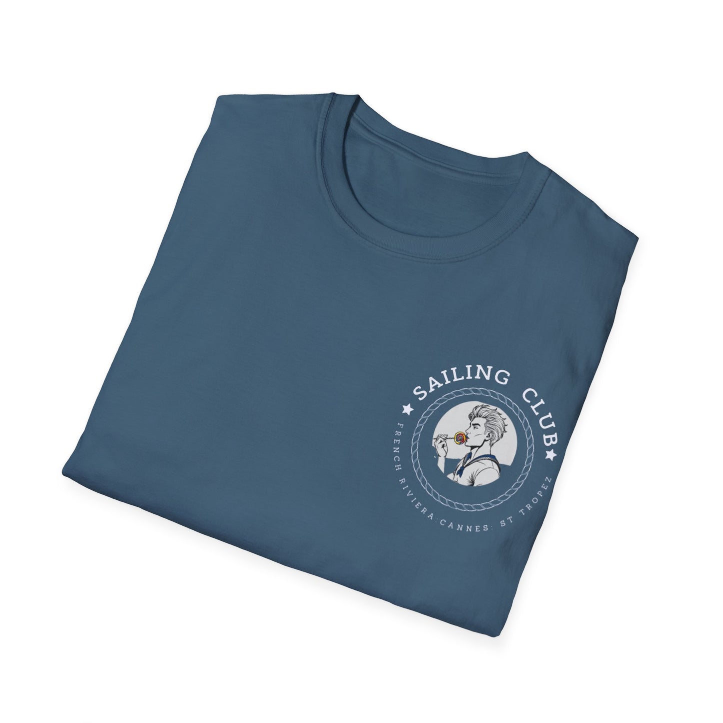 QUEER Sailing Club Unisex Softstyle T-Shirt - Fun Nautical Graphic Tee