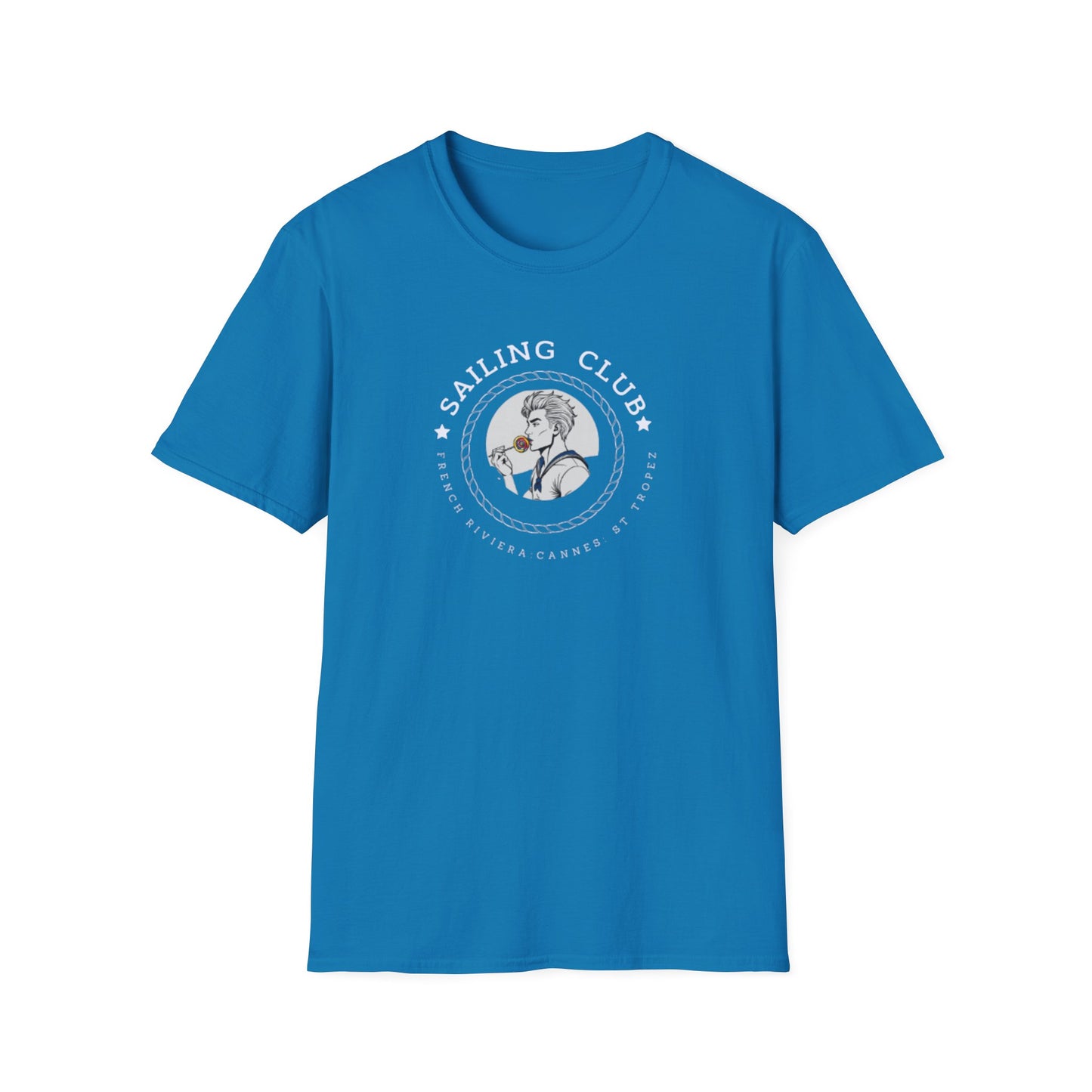 QUEER Sailing Club Unisex Softstyle T-Shirt - Fun Nautical Graphic Tee