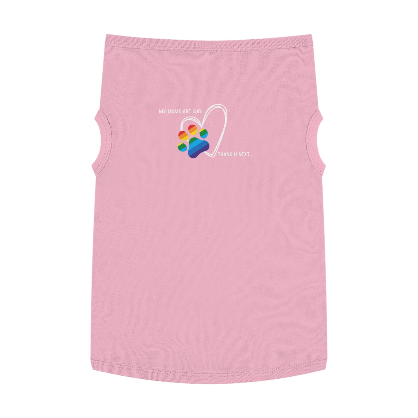 PRIDE Dog Paw Print Pet Tank Top - My Mums Are Gay - LGBTQ+ Pride Apparel