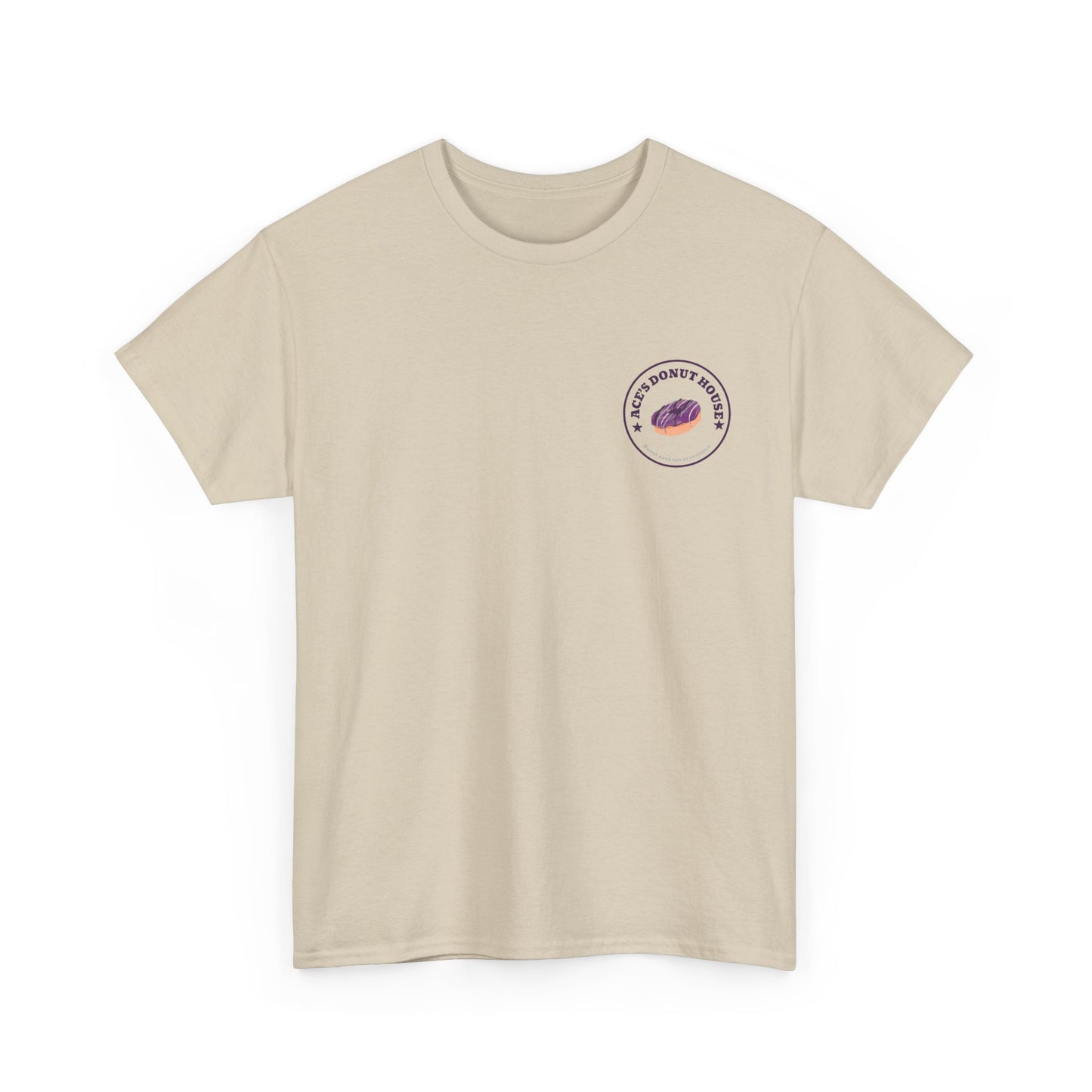Unisex Heavy Cotton Tee - Ace and Aro fun tee "donut need sex or romance" Casual T-Shirt