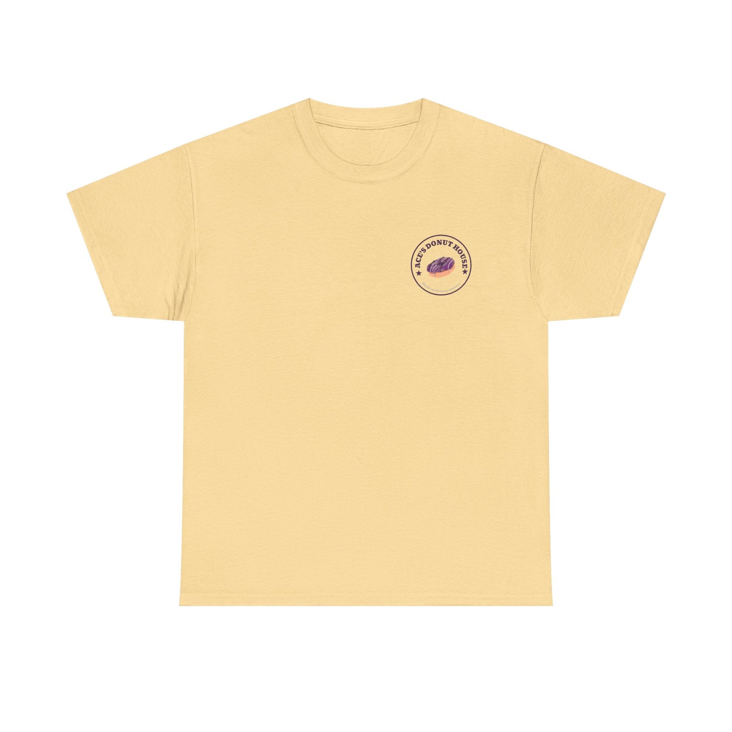 Unisex Heavy Cotton Tee - Ace and Aro fun tee "donut need sex or romance" Casual T-Shirt