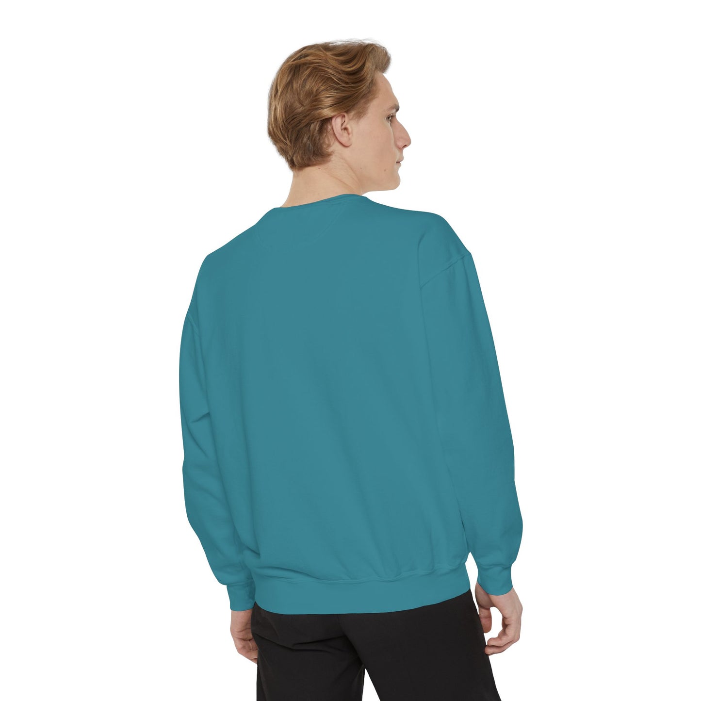 PRIDE MUMS2 Dot Rainbow Sweatshirt, Unisex Garment-Dyed Sweatshirt, Cozy Layering Piece, Perfect for Science Lovers, Gift for LGBTQ+ Ally