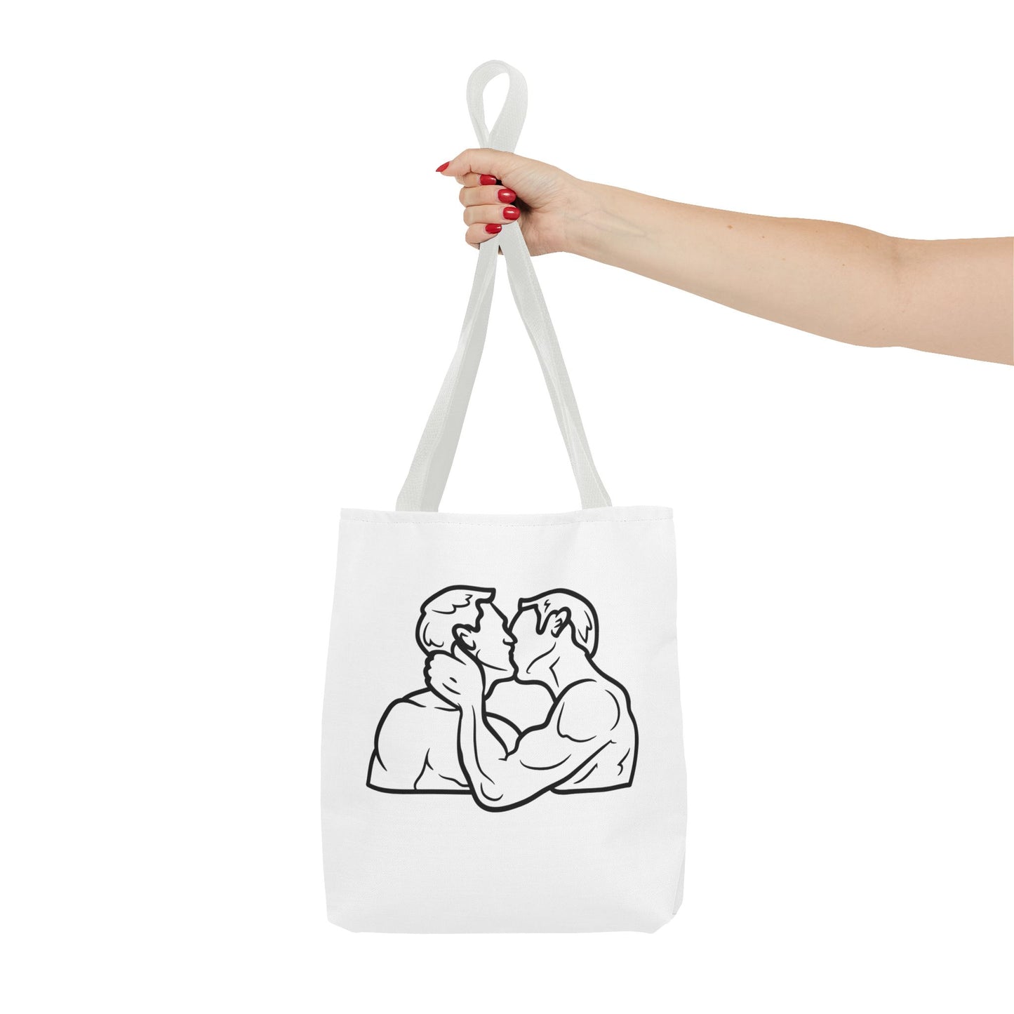 Queer Men Kissing Tote Bag