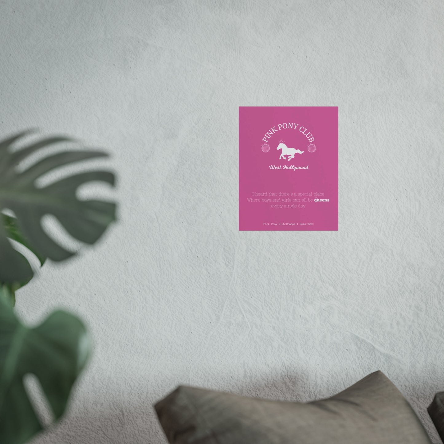 Pink Pony Club Fine Art Poster - Whimsical Wall Decor for Queer Spaces