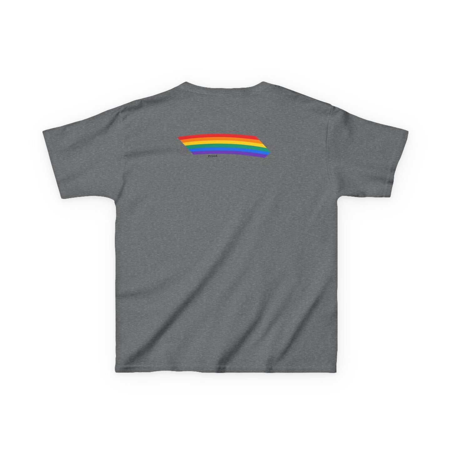 Kids Rainbow Graphic Tee - "Love out Loud" Design pride