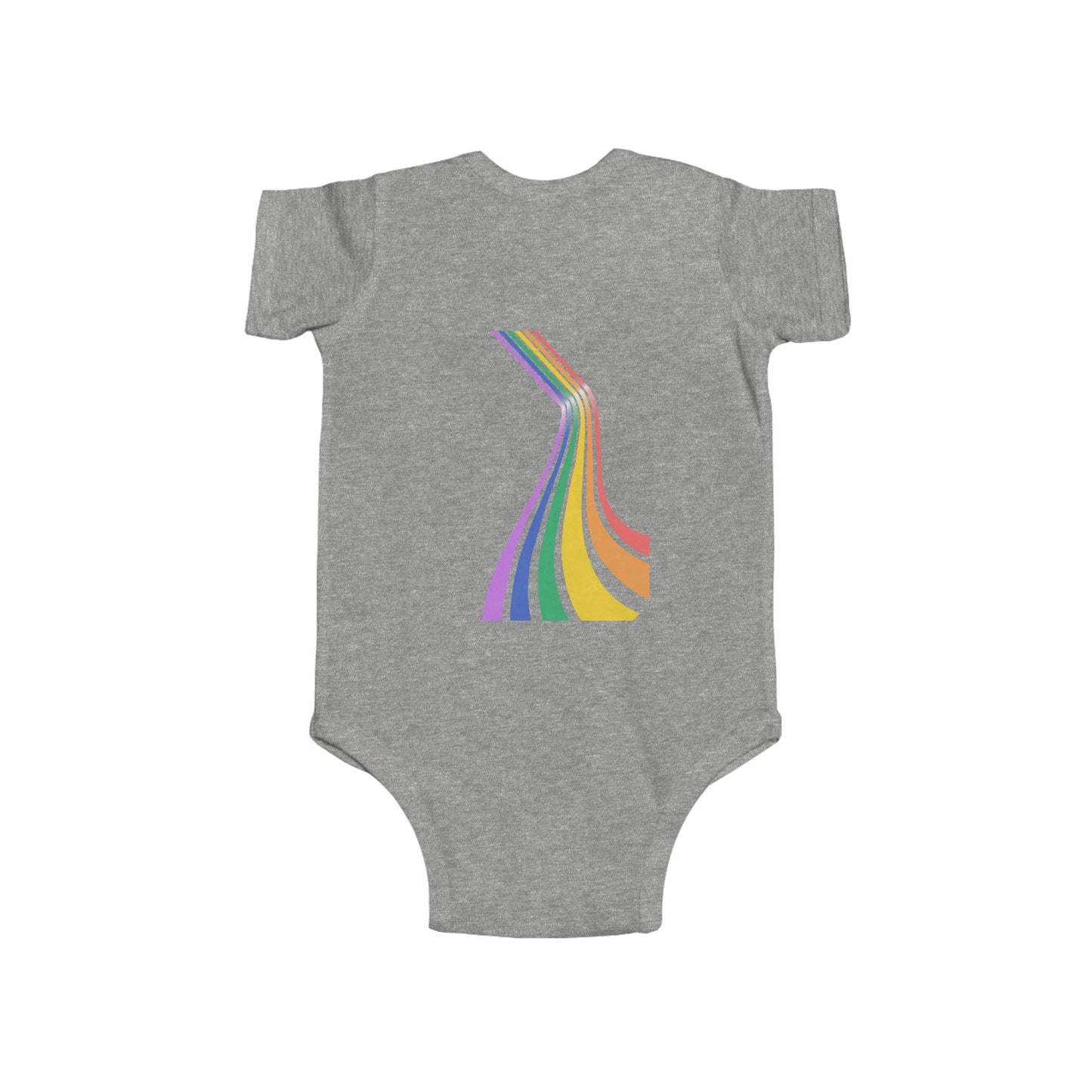 Rainbow Stripes Infant Bodysuit - Colorful Baby Onesie for Celebrations